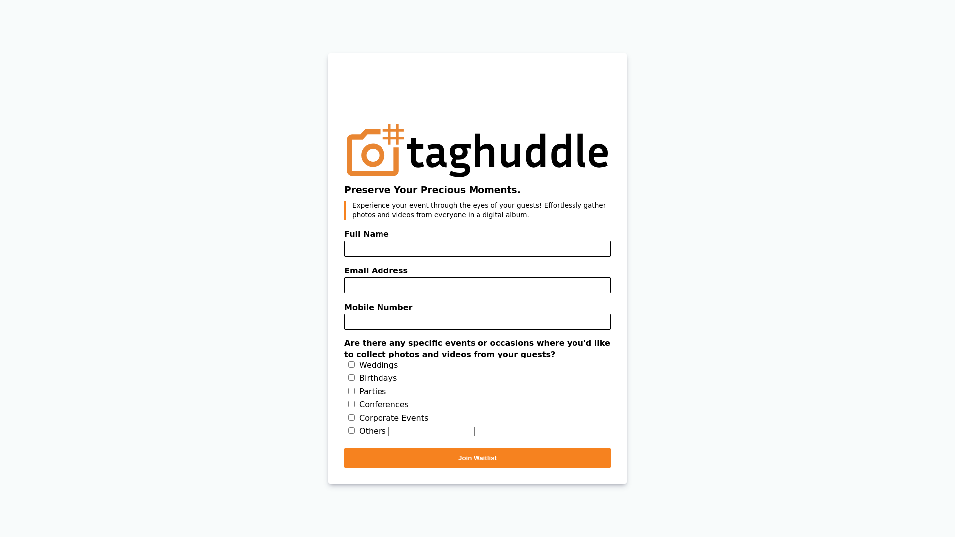website screenshot of https://taghuddle.pages.dev/