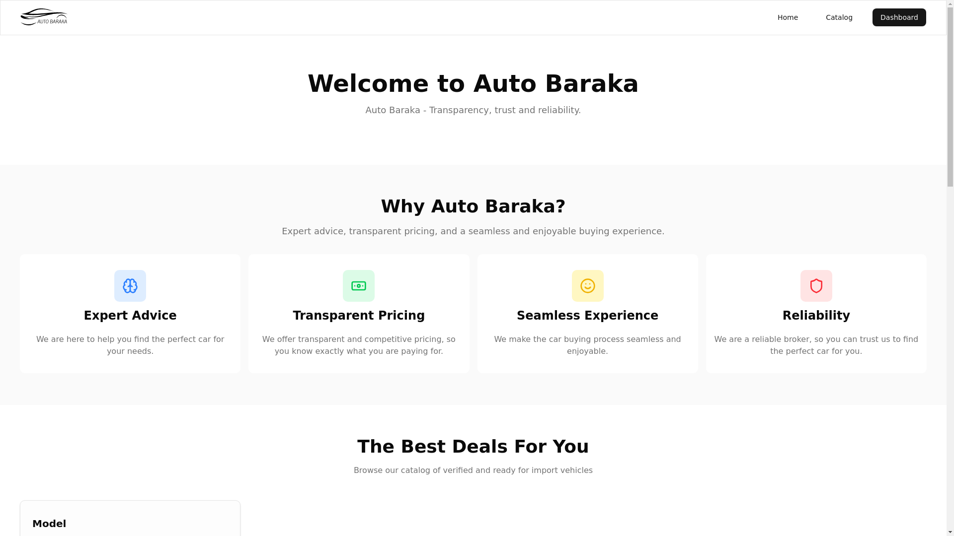 website screenshot of https://auto-baraka.com/