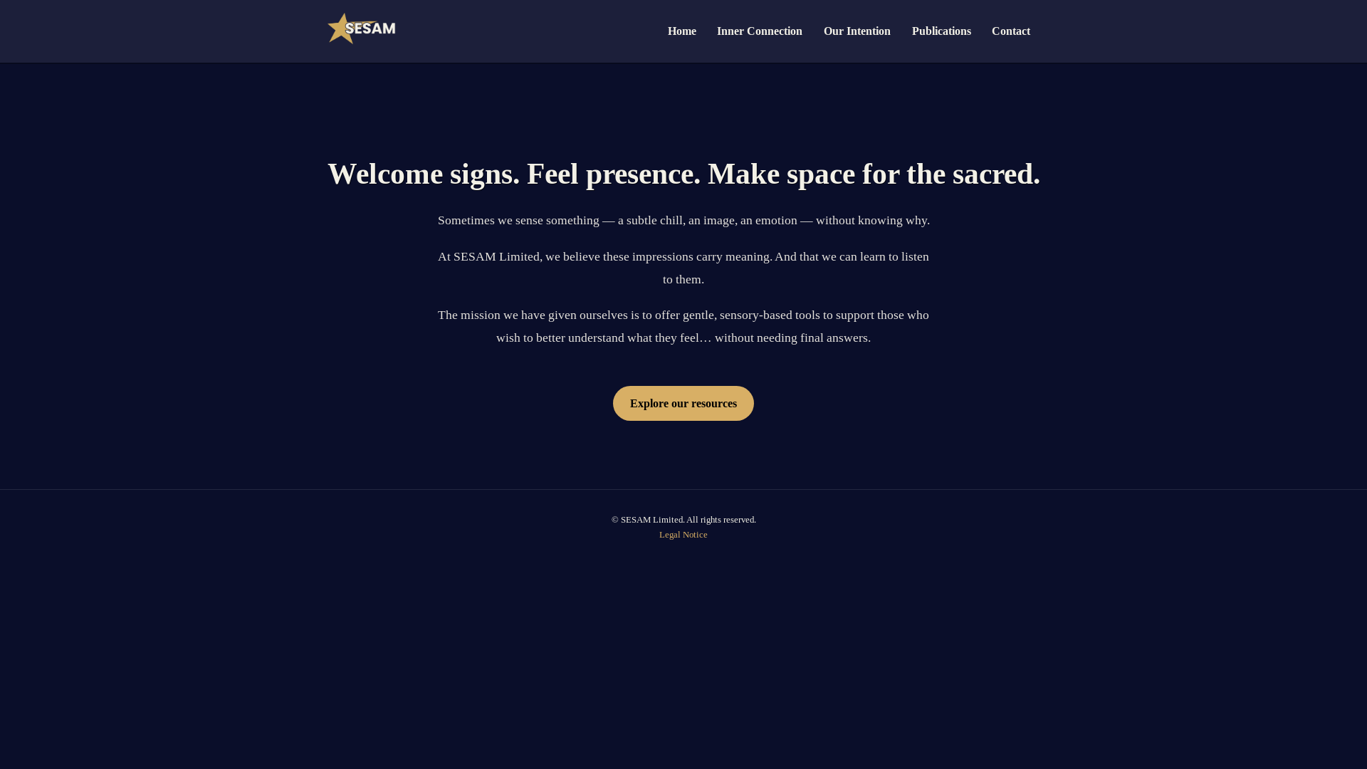 website screenshot of https://the-sesam-communications-com.pages.dev/