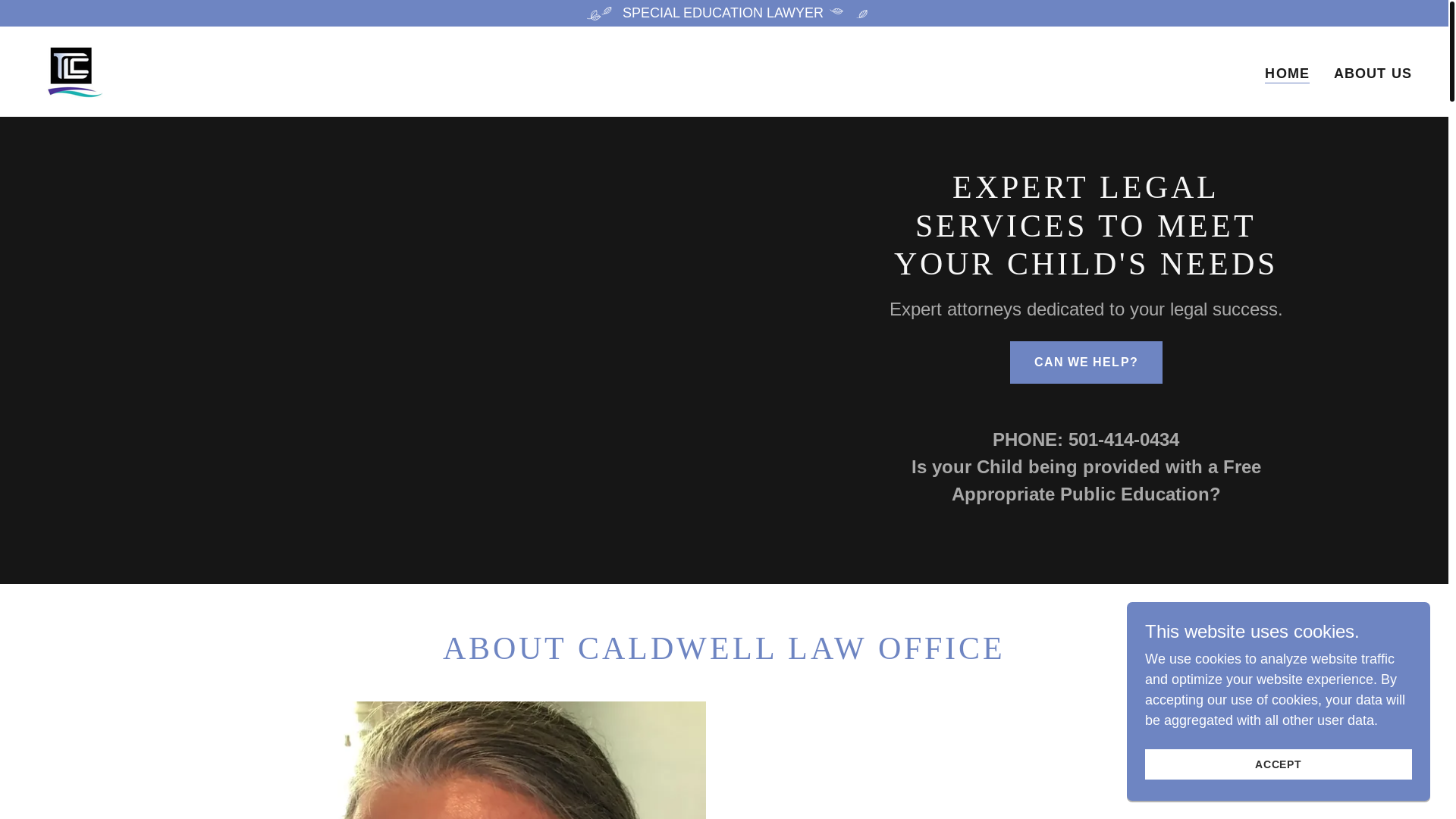 website screenshot of https://specialeducationlawattorney.ai/