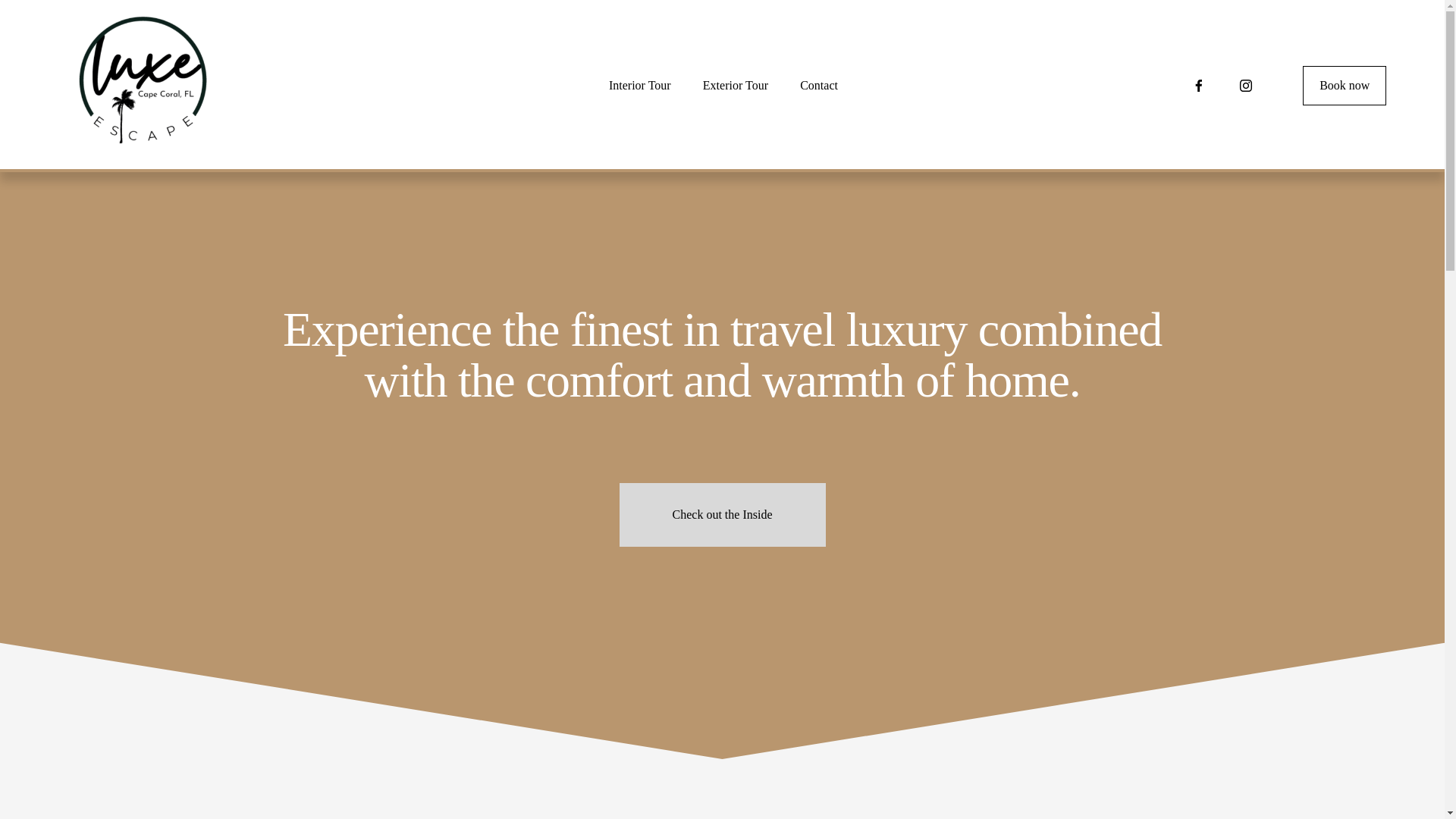 website screenshot of https://rentluxeescape.com/