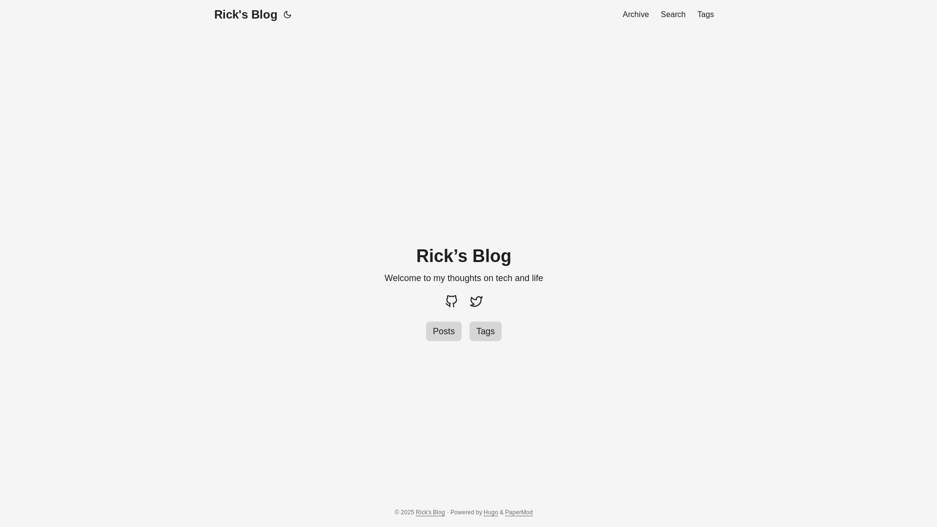 website screenshot of https://rickgblog.pages.dev/