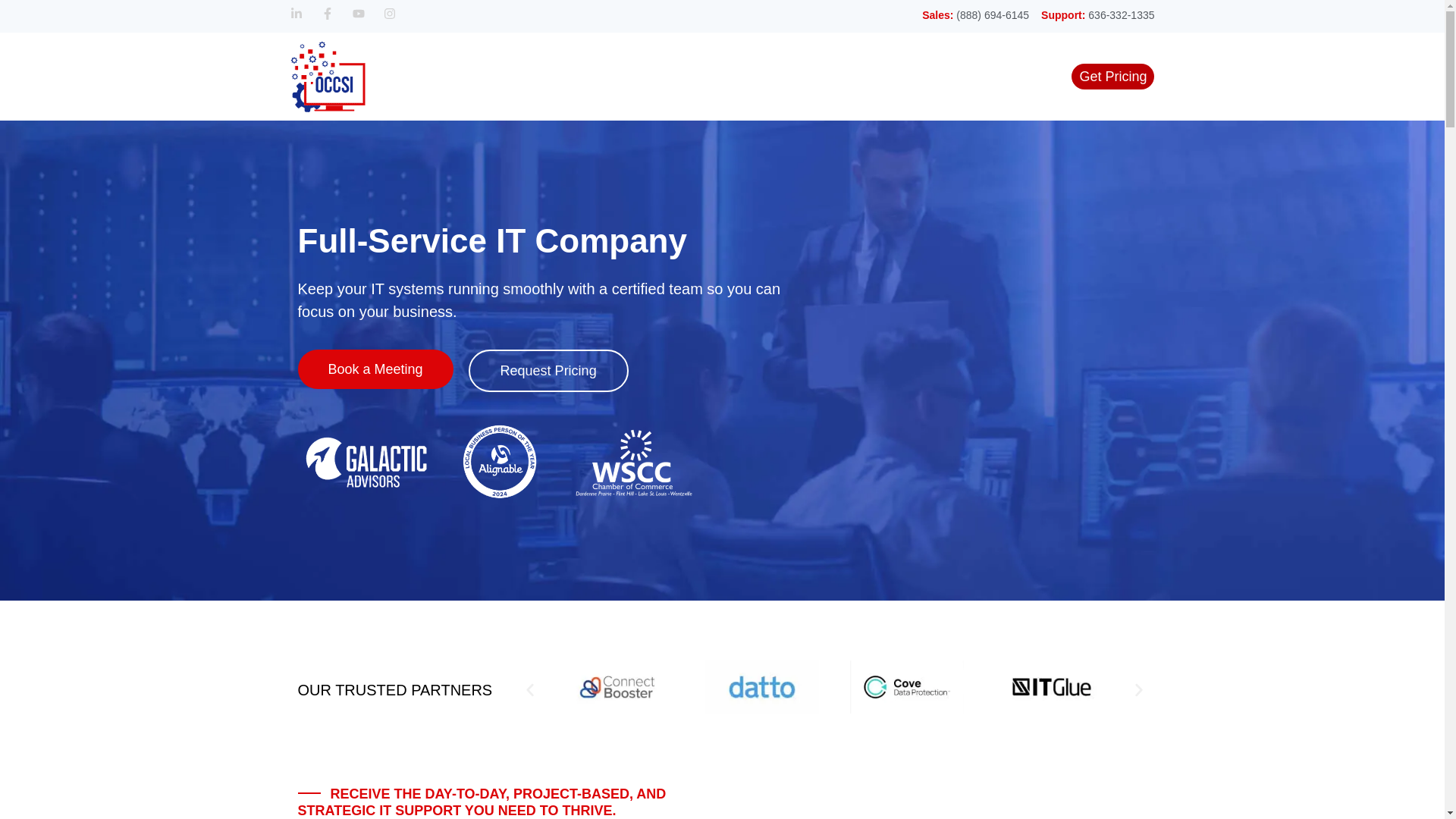 website screenshot of https://onsitecomputersmsp.com/