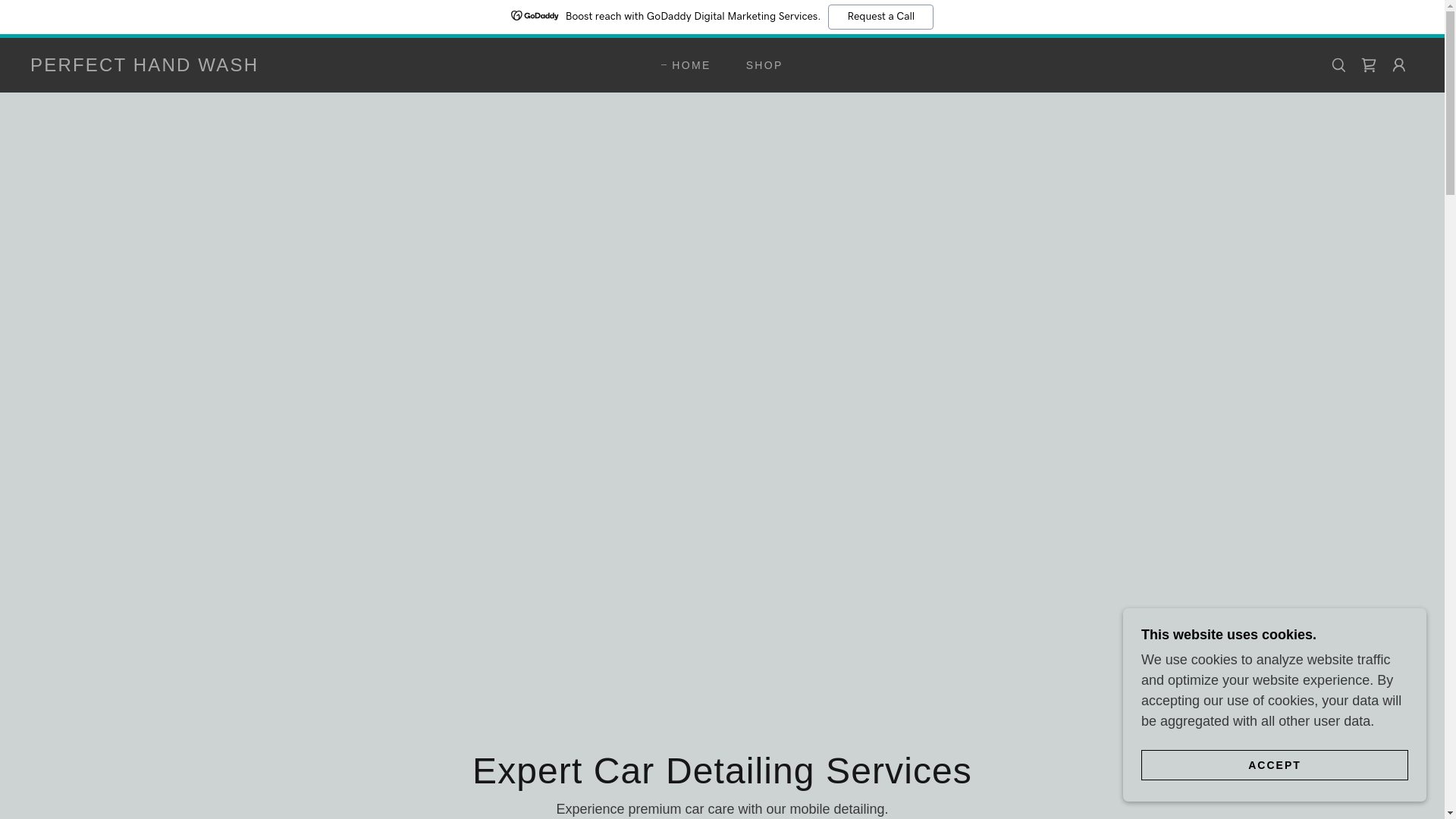 website screenshot of https://perfecthandwash.com/