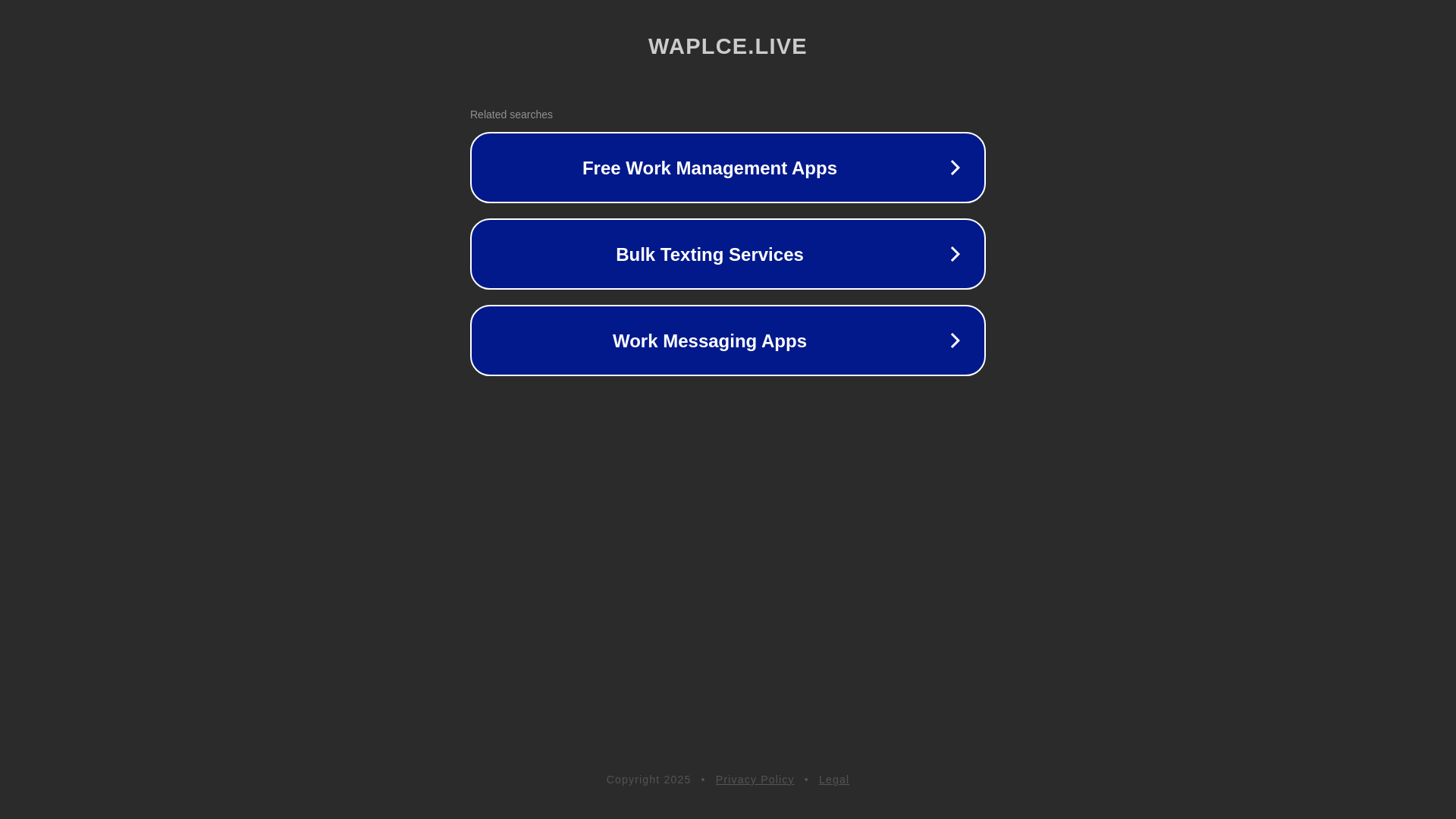 website screenshot of https://waplce.live/