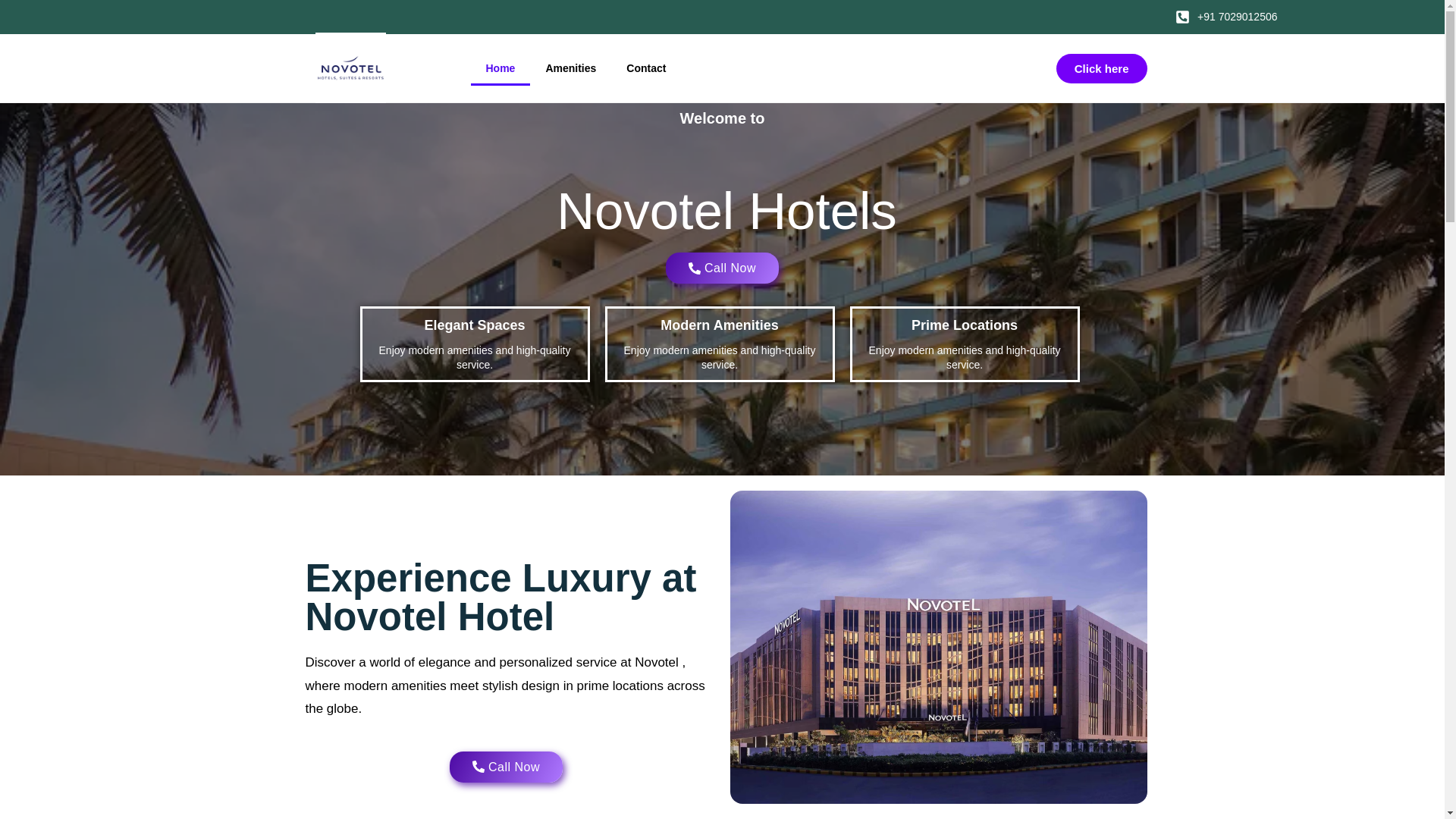 website screenshot of https://novotelbookinghotels.com/