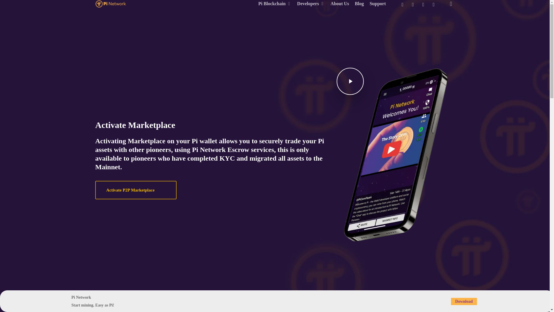 website screenshot of https://createp2p.online/