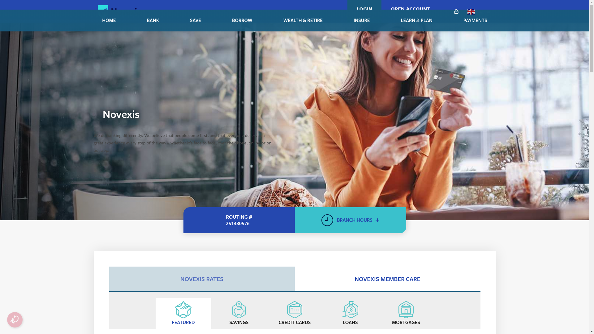 website screenshot of https://novexis.org/