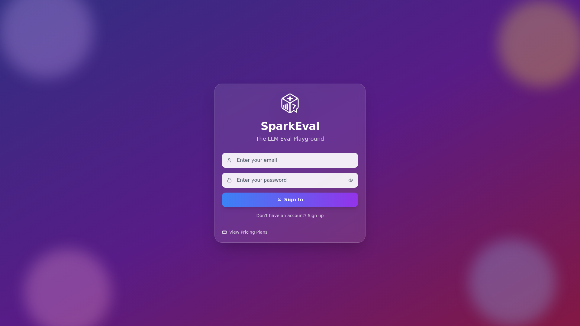 website screenshot of https://sparkeval.com/