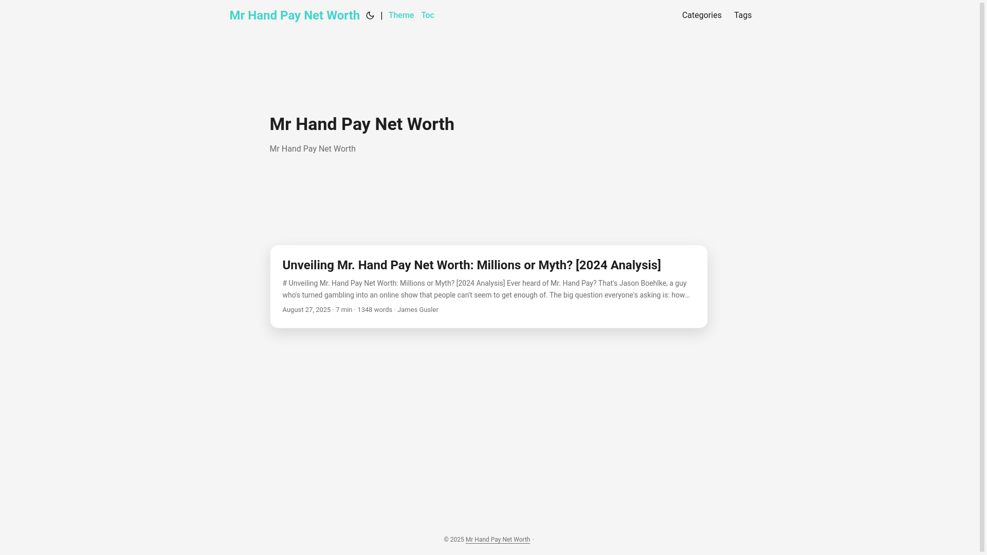 website screenshot of https://mr-hand-pay-net-worth.pages.dev/