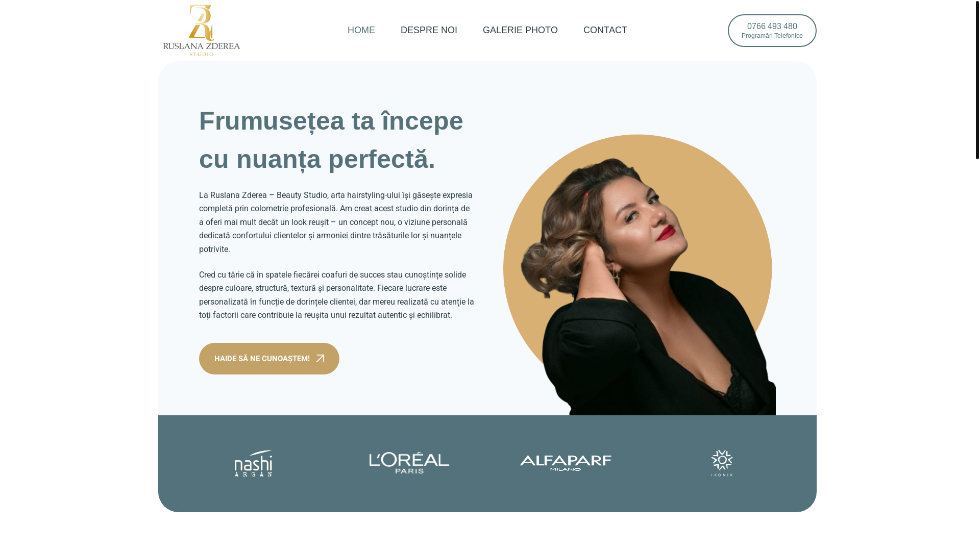 website screenshot of https://ruslanastudio.ro/
