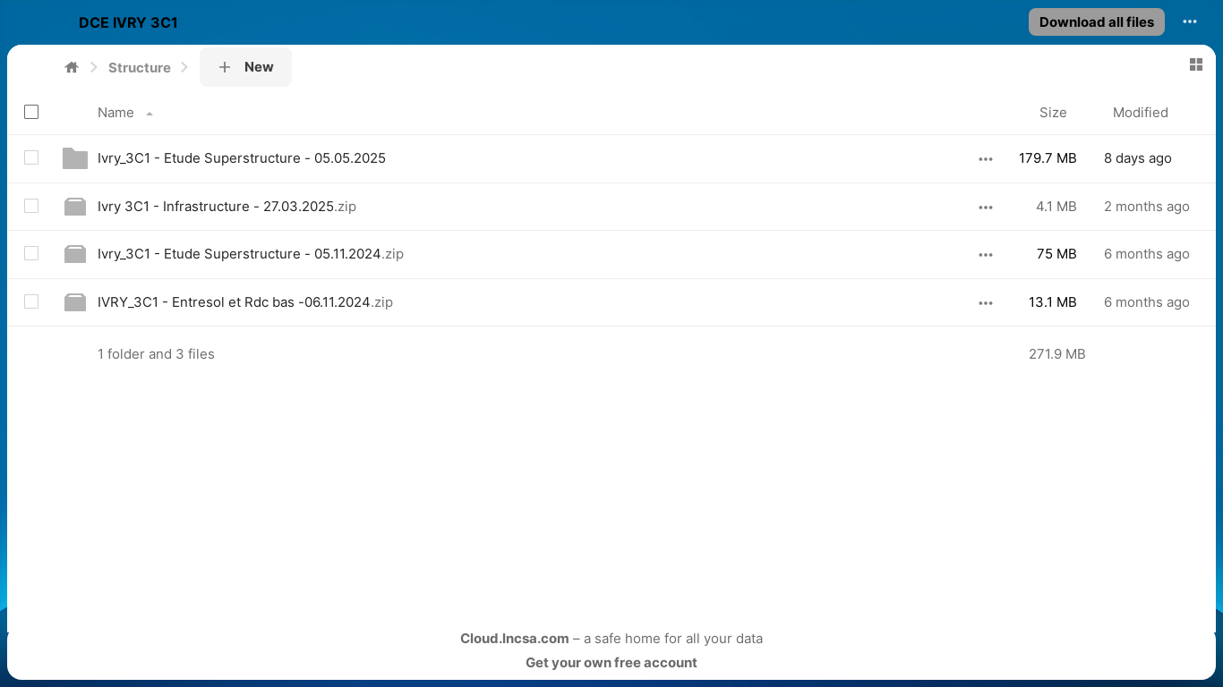 website screenshot of https://cloud.lncsa.com/index.php/s/oeQsTxePFQLc9M3?path=%2FStructure