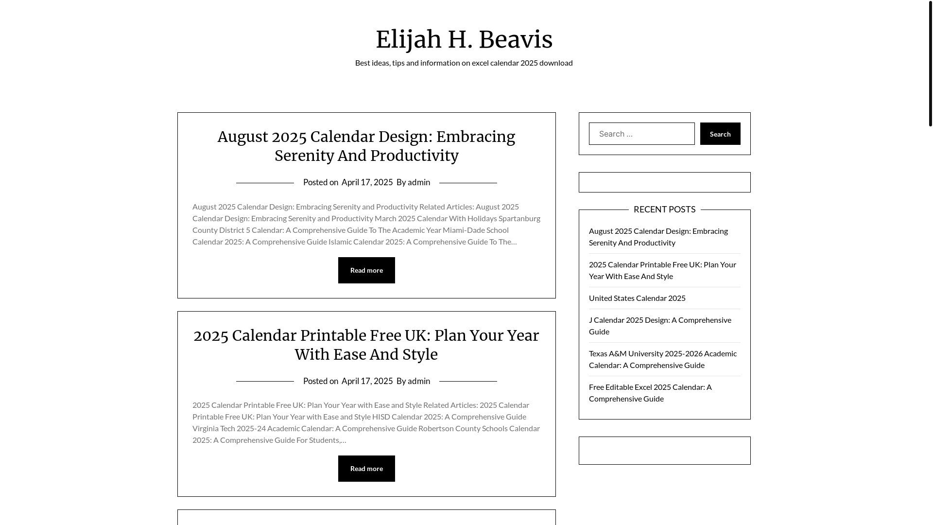website screenshot of https://elijahhbeavis.pages.dev/
