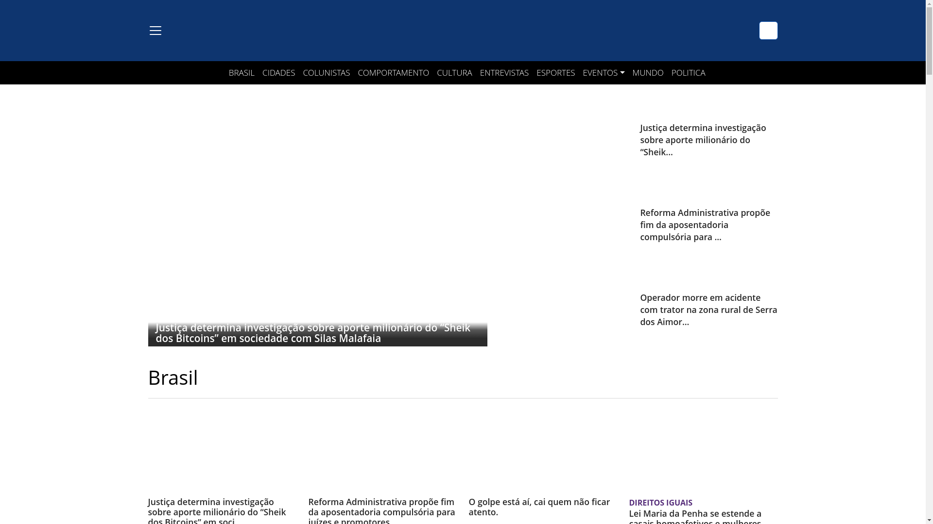 website screenshot of https://girocafenews.com.br/