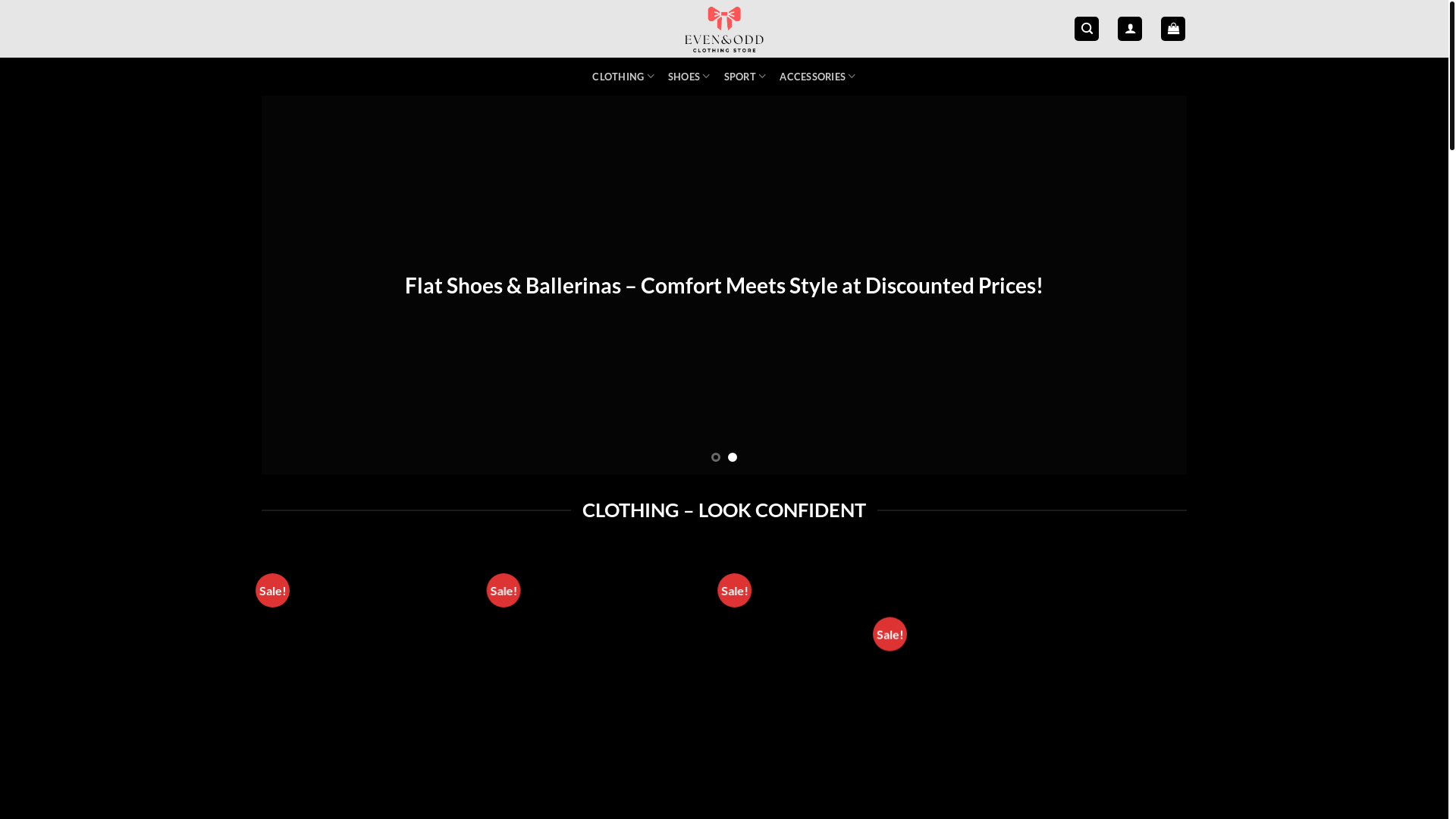website screenshot of https://evenoddfashion.com/