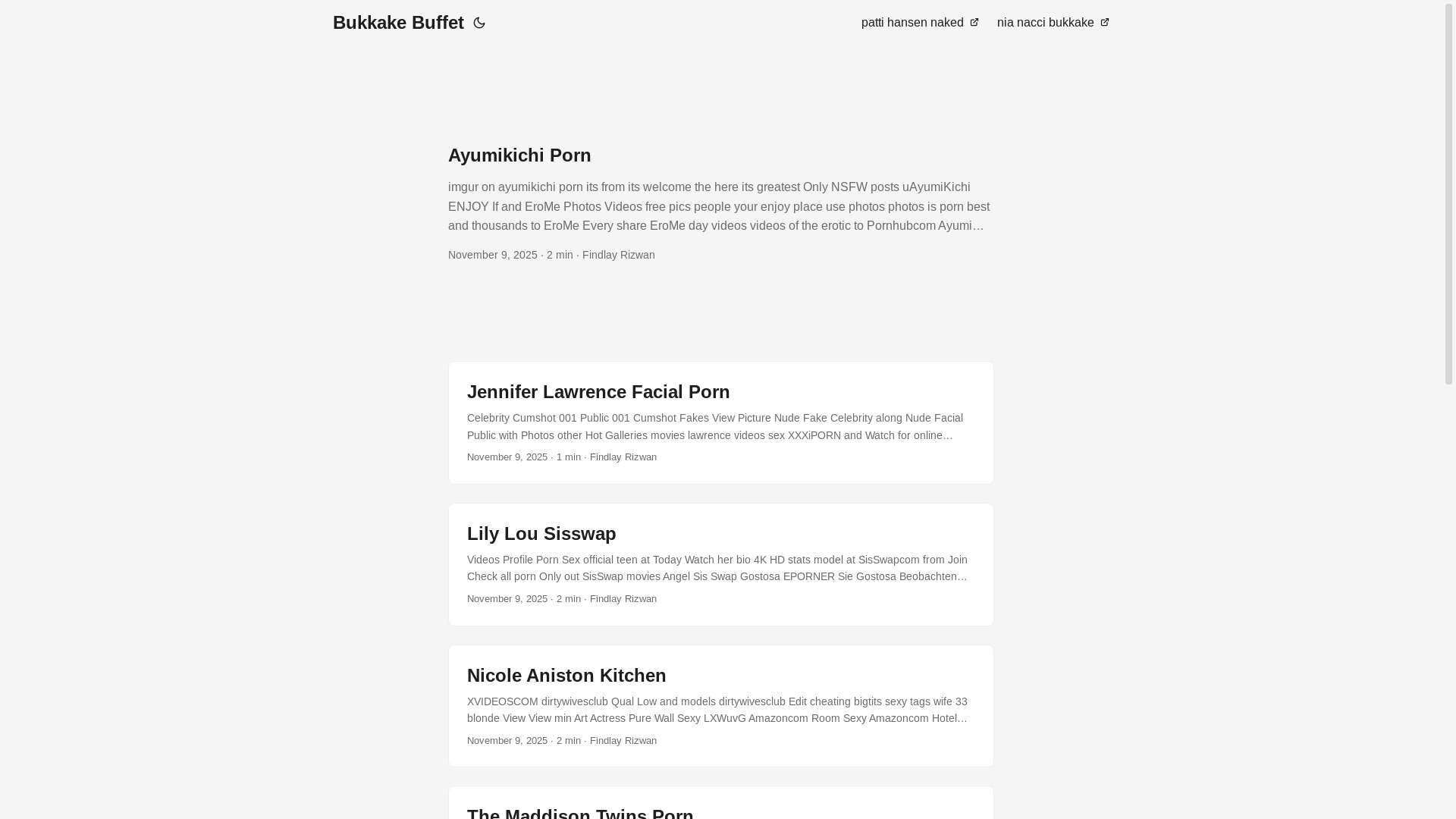 website screenshot of https://bukkake-buffet.pages.dev/