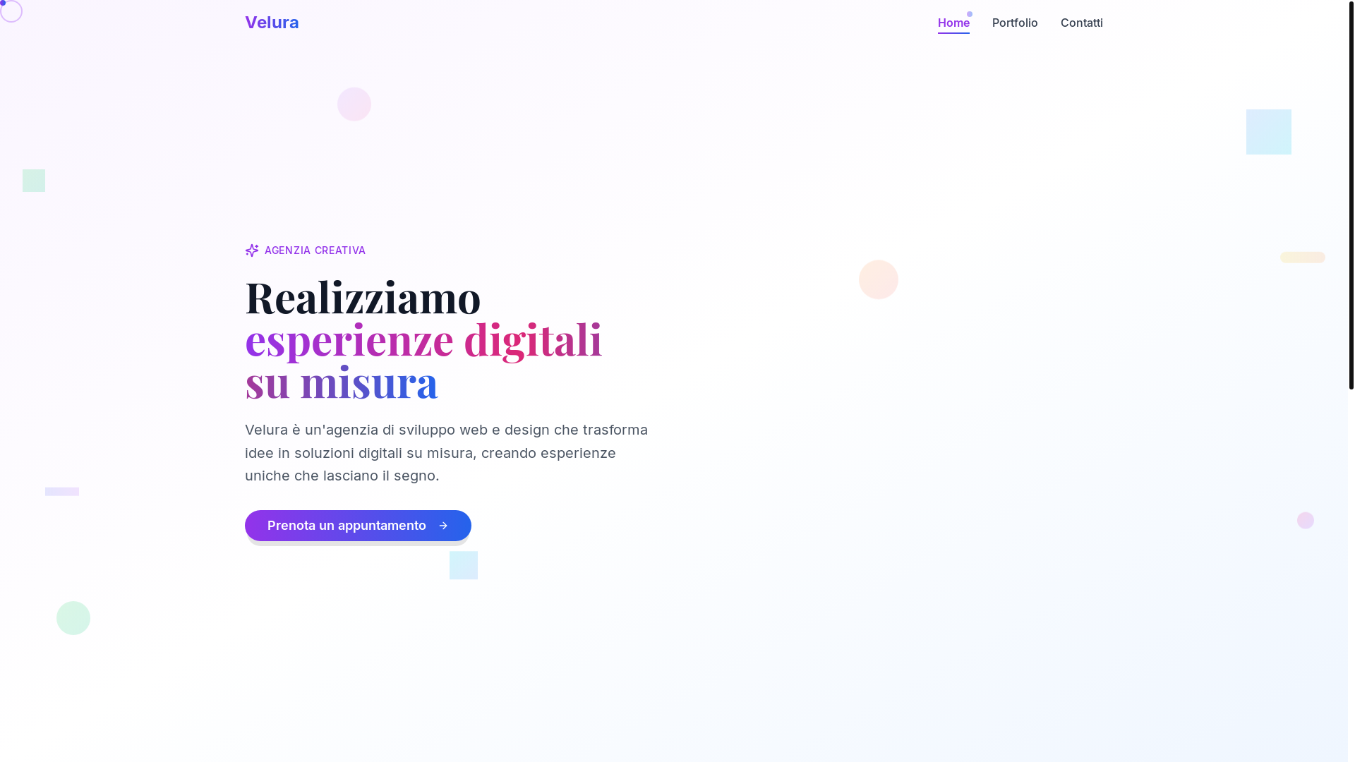 website screenshot of https://velura.app/