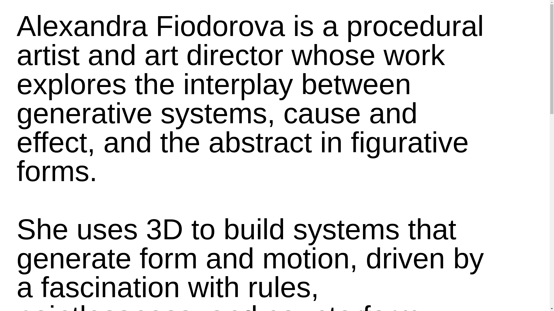 website screenshot of https://alexandrafiodorova.pages.dev/