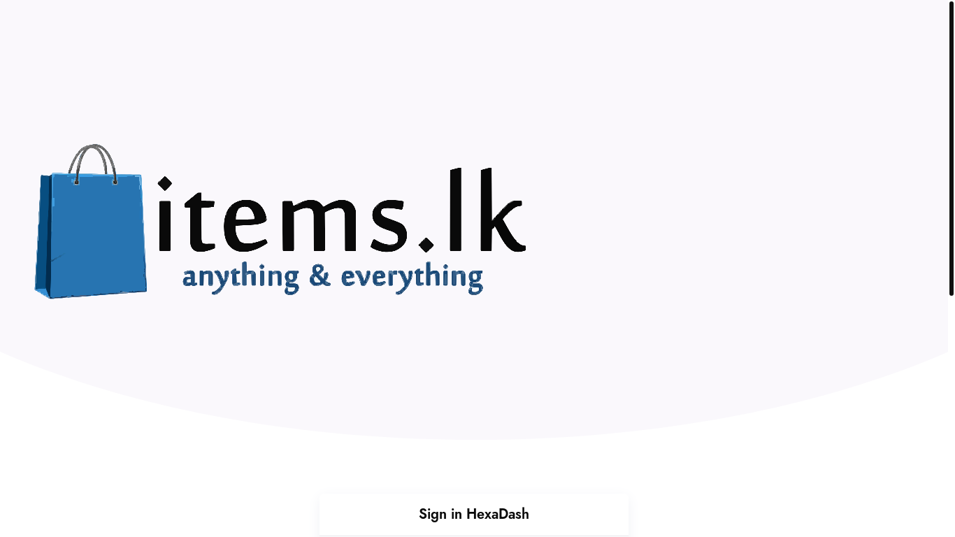 website screenshot of https://items-lk-admin.pages.dev/