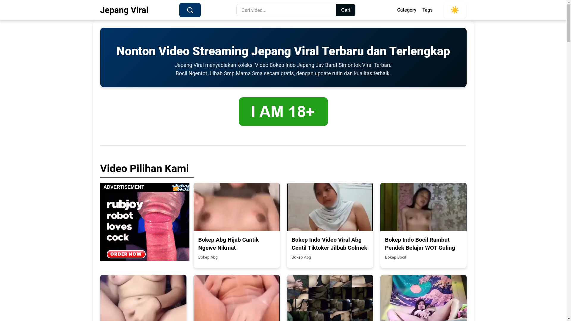 website screenshot of https://jepangviral.pages.dev/