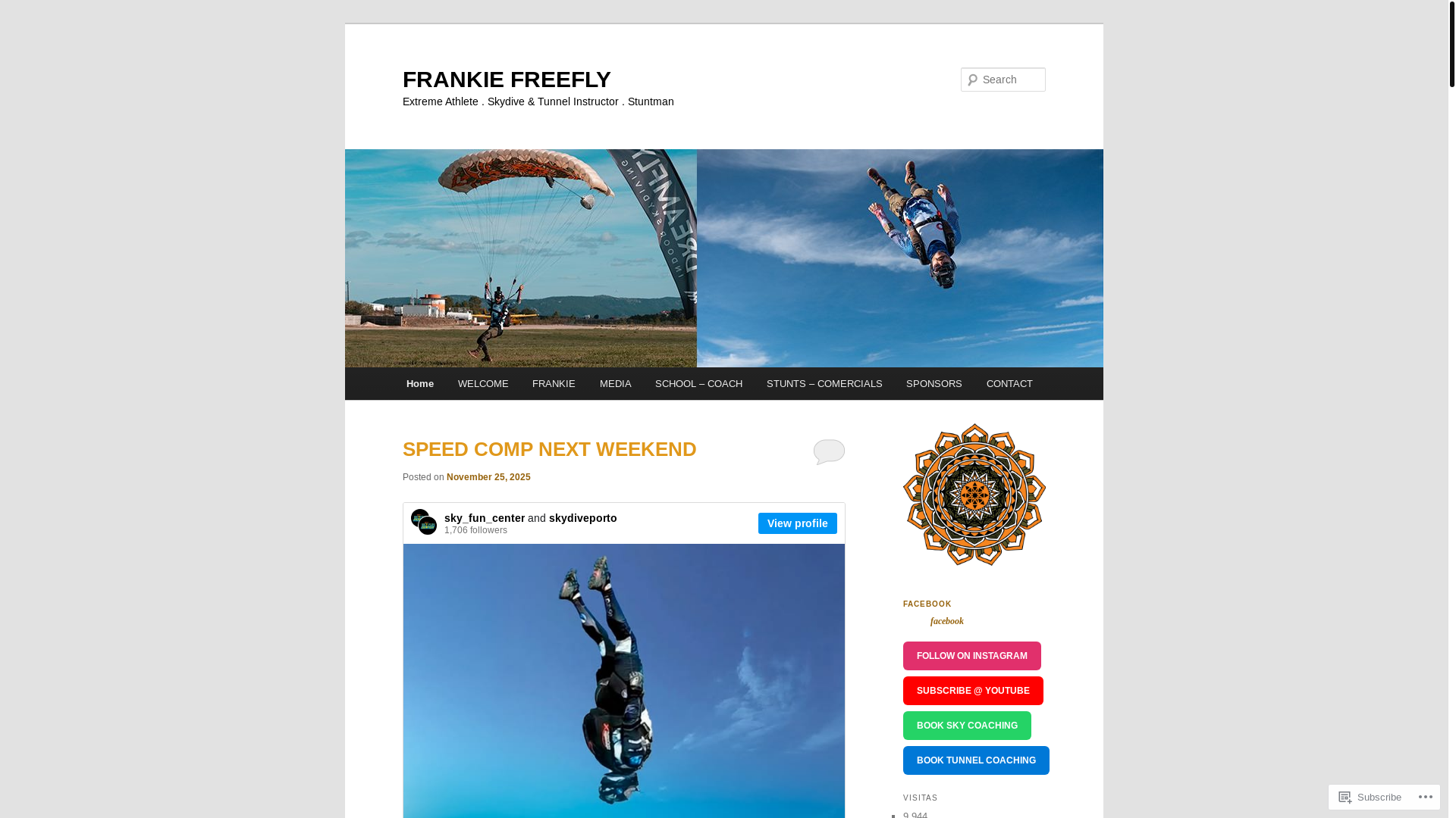 website screenshot of https://frankiefreefly.com/