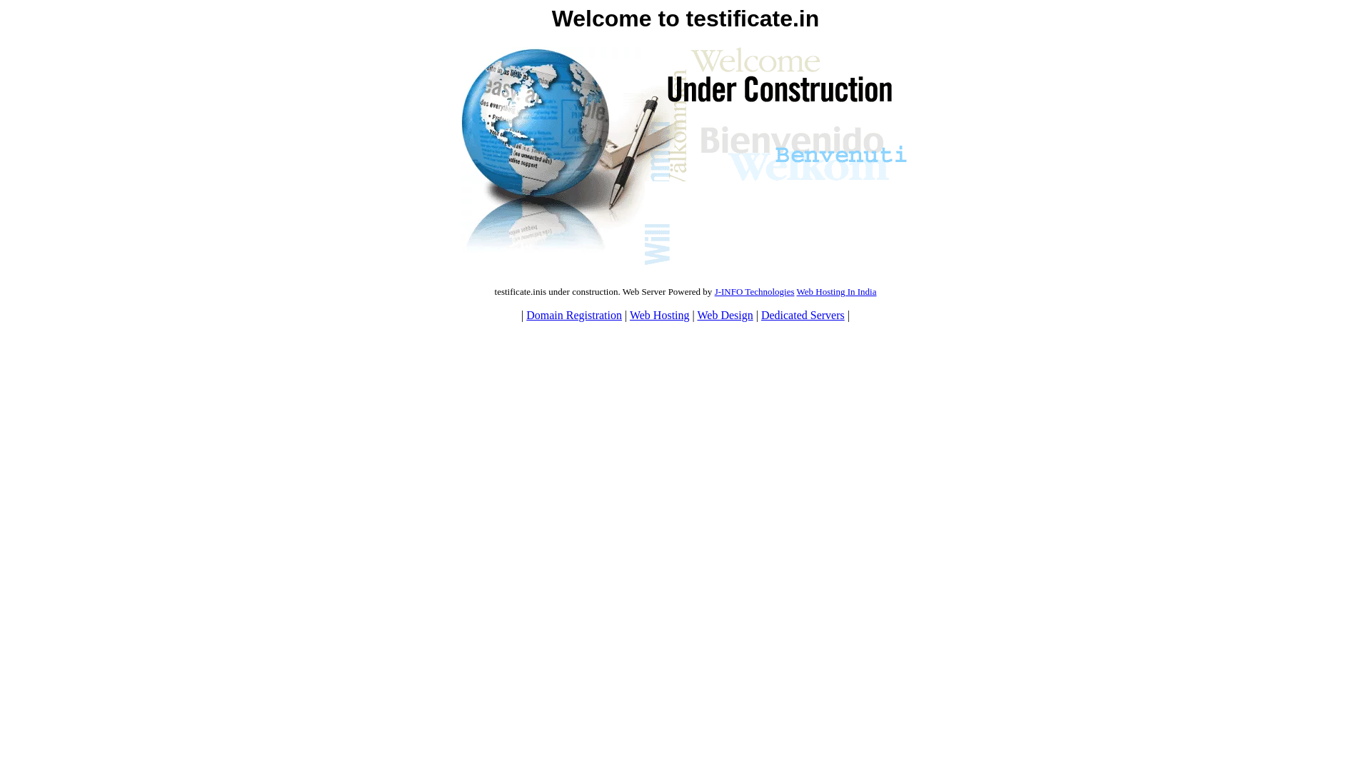 website screenshot of https://testificate.in/