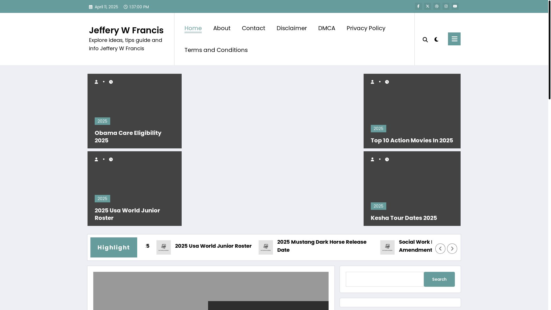 website screenshot of https://jefferywfrancish.pages.dev/