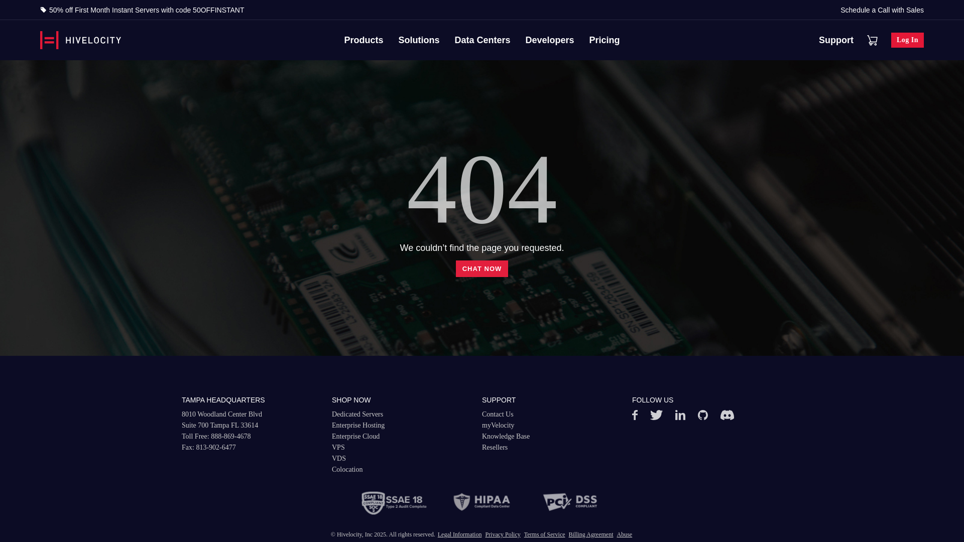website screenshot of https://store-hivelocity-net.pages.dev/