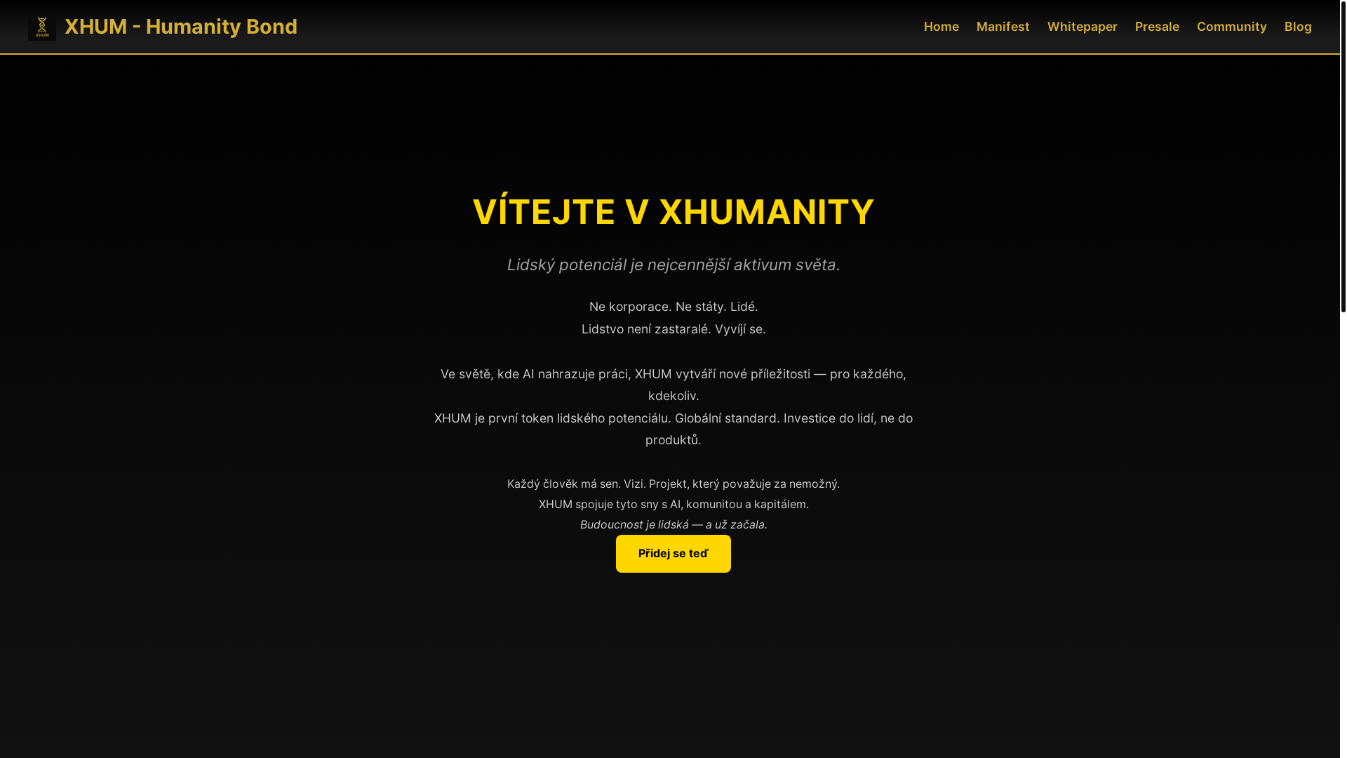website screenshot of https://xhum-site.pages.dev/
