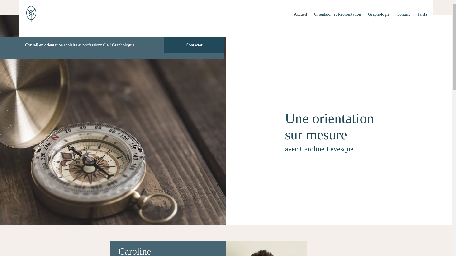 website screenshot of https://caroline-levesque-orientation.com/