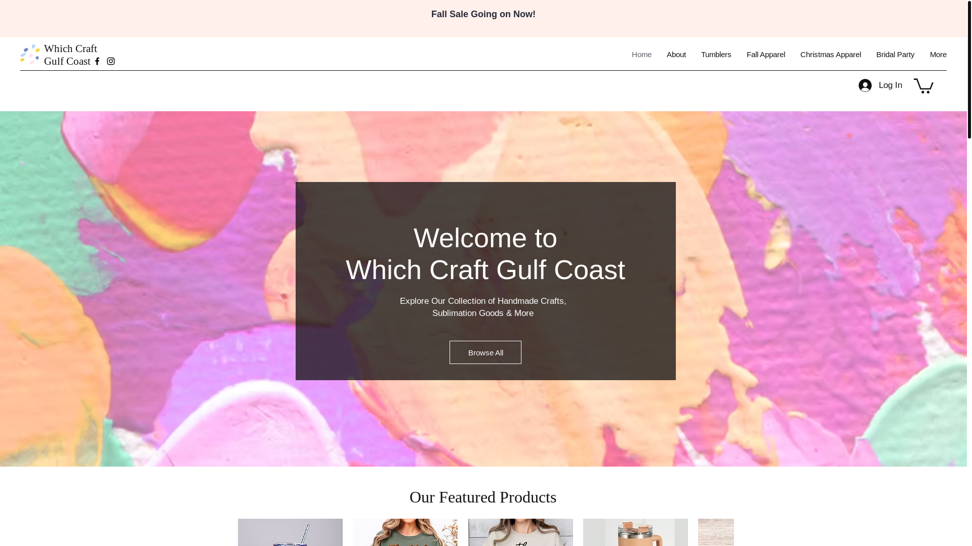 website screenshot of https://whichcraftgulfcoast.com/