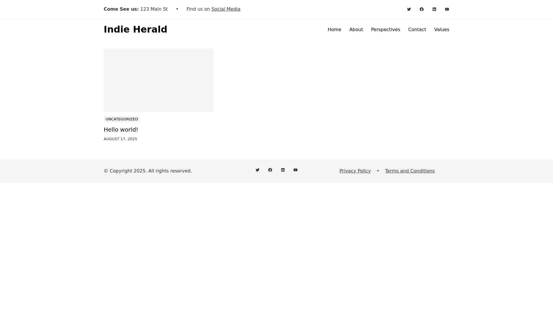 website screenshot of https://indieherald.com/