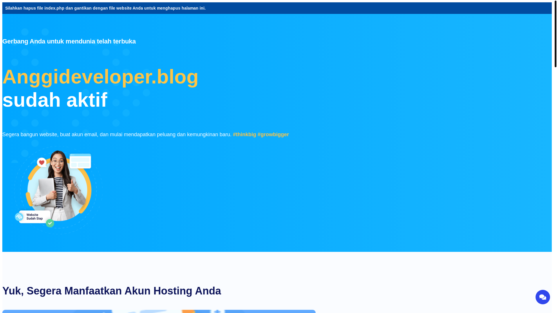 website screenshot of https://anggideveloper.blog/
