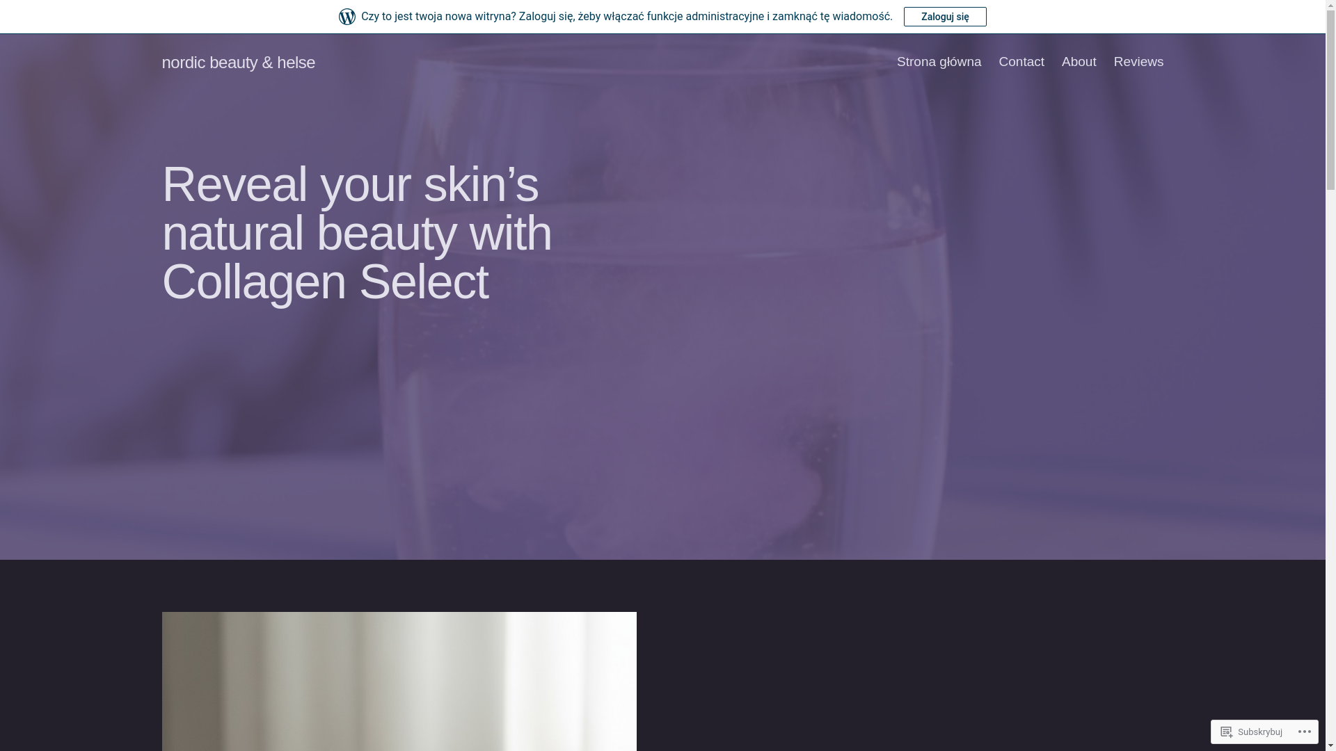 website screenshot of https://nordic-beauty.blog/