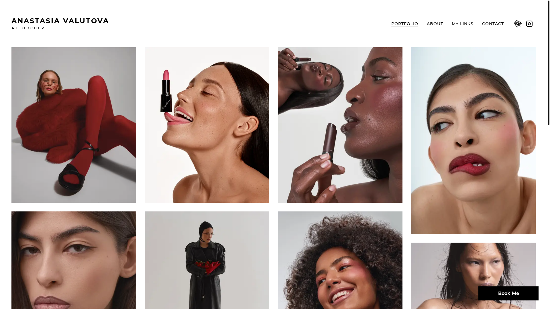 website screenshot of https://anastasiavalutova.com/