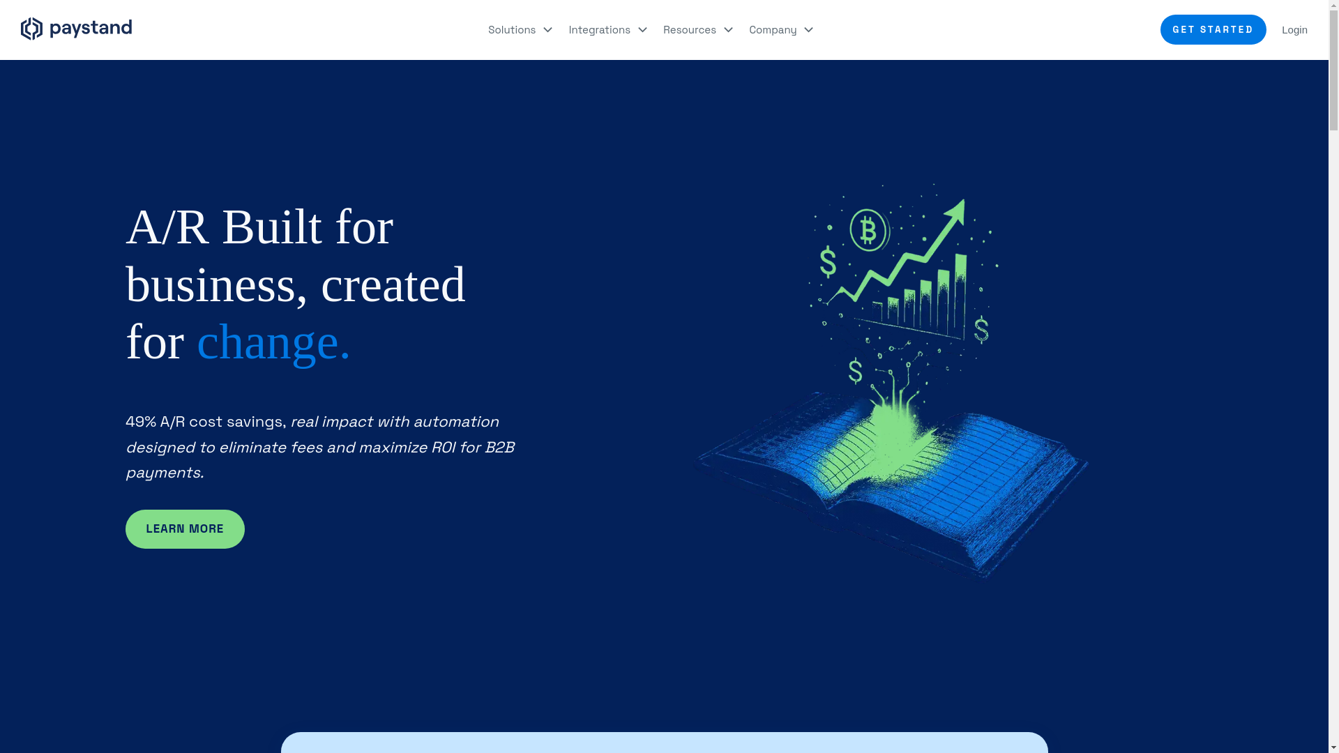 website screenshot of https://paystandenterprises.com/