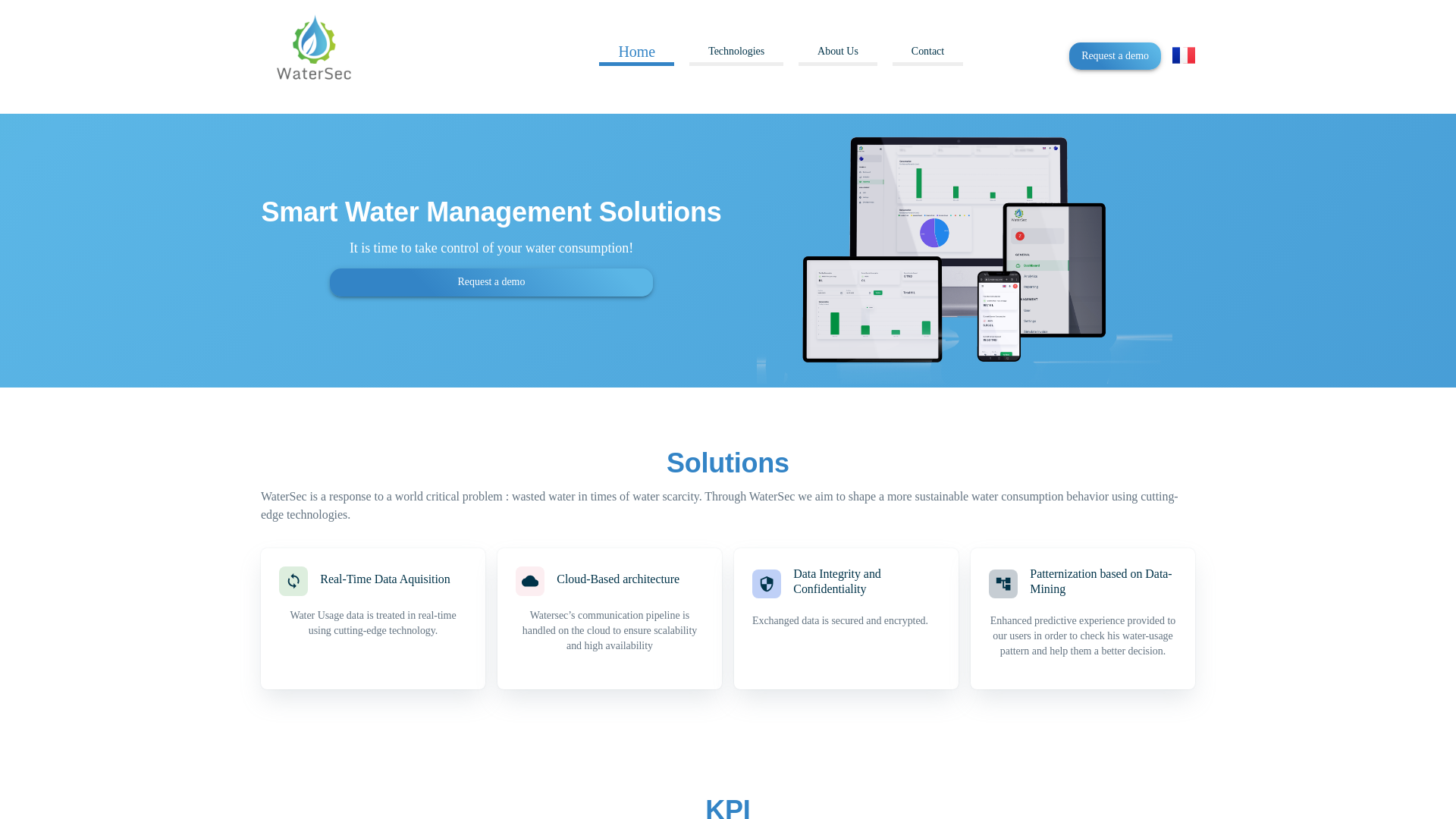 website screenshot of https://water-sec.pages.dev/