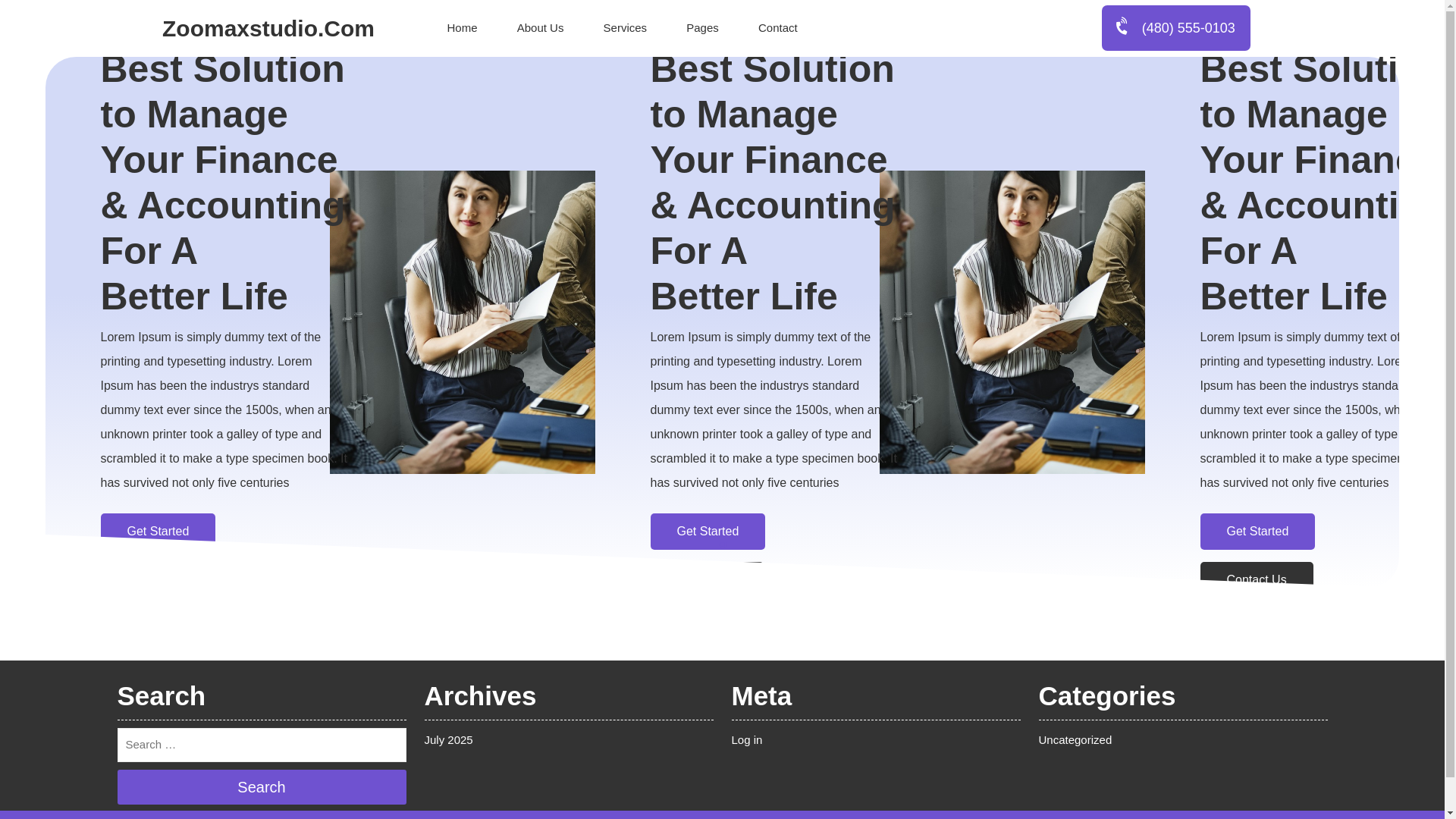website screenshot of https://zoomaxstudio.com/