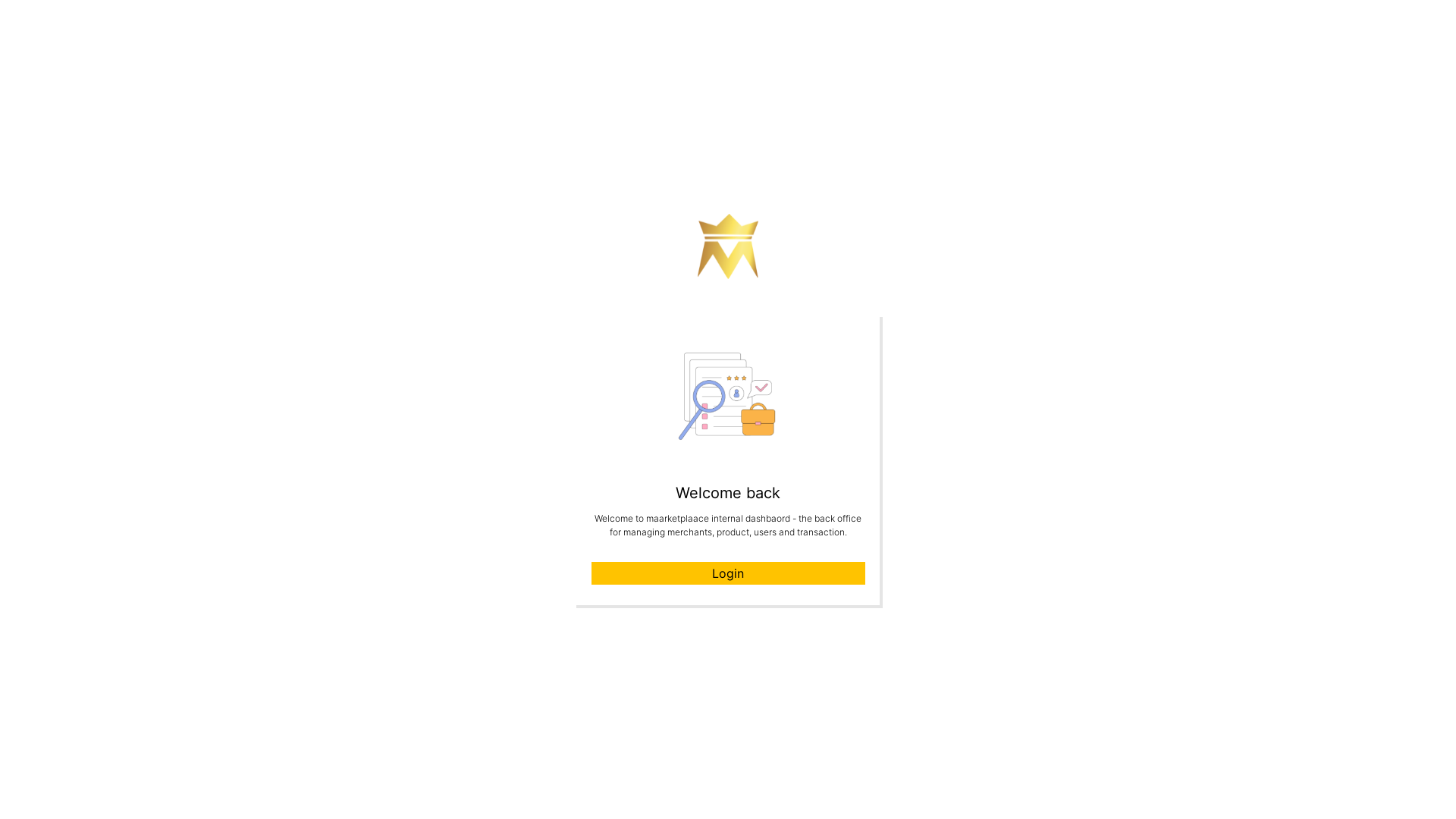 website screenshot of https://maarketplaace-admin.pages.dev/