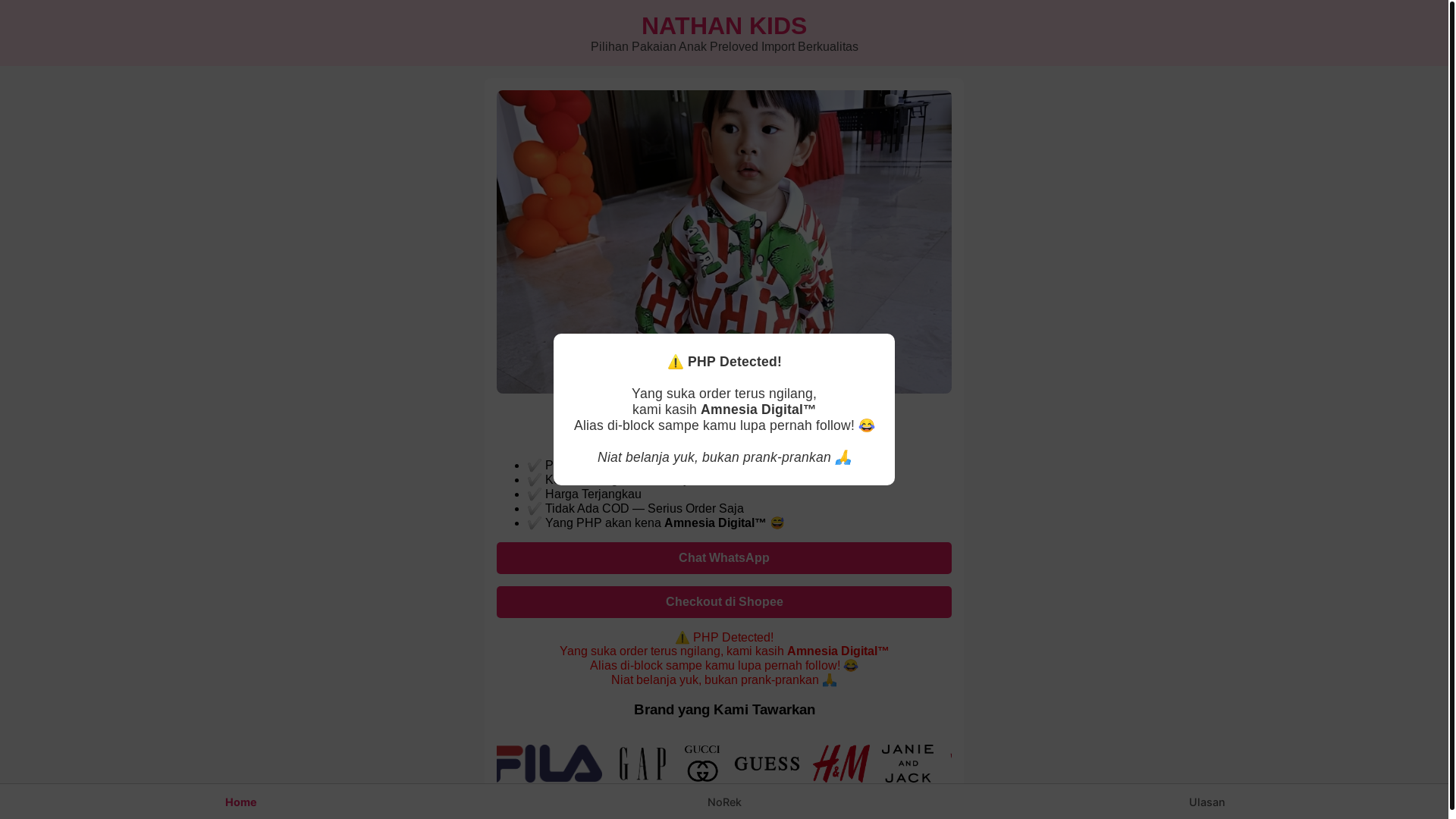website screenshot of https://nathankids-store.pages.dev/