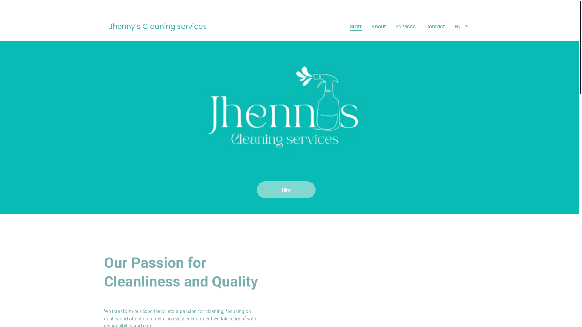 website screenshot of https://jhennyscleaningservices.com/