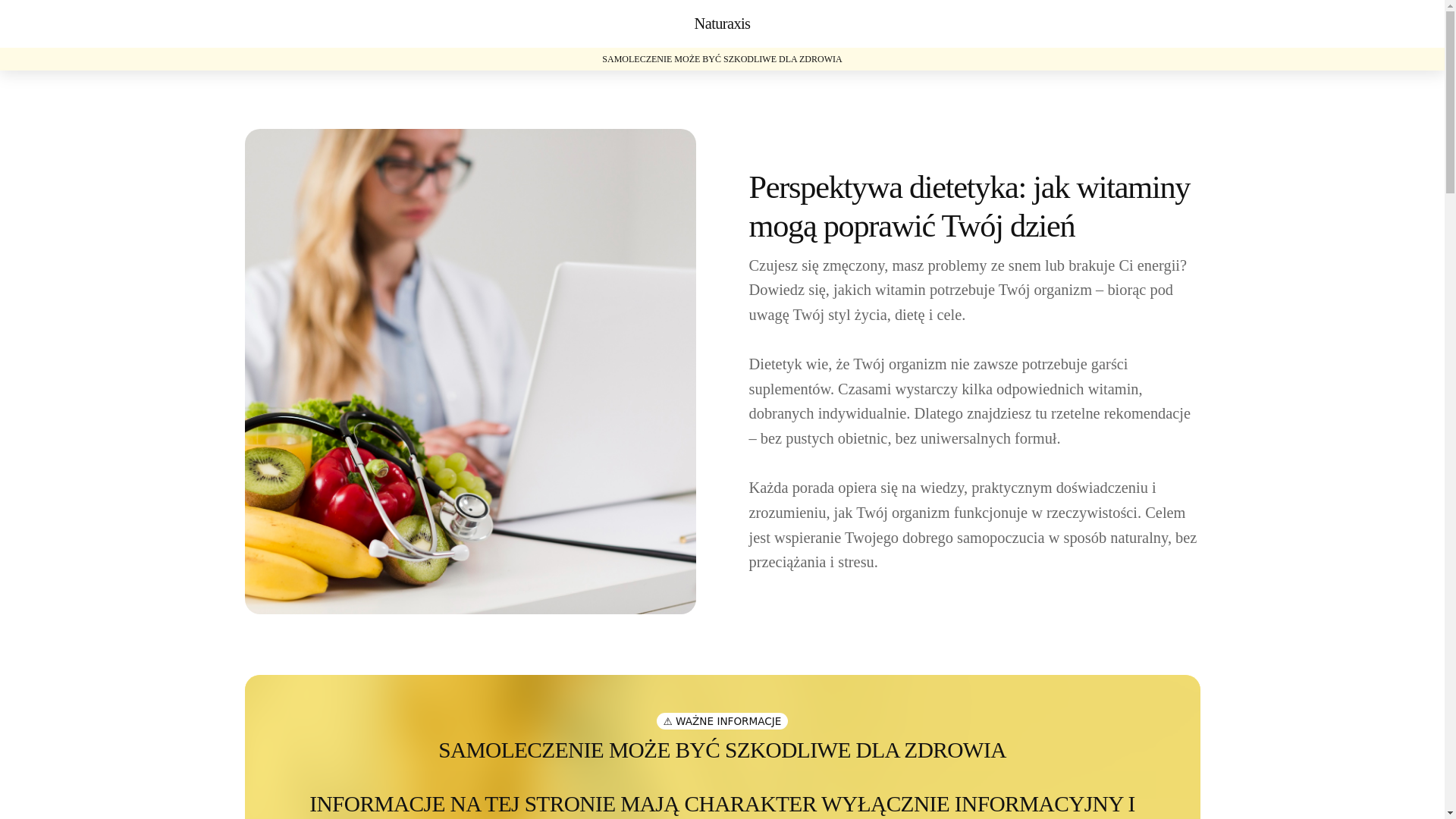 website screenshot of https://naturaxisc.info/