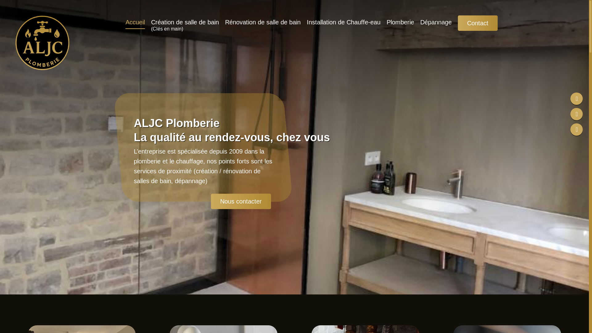 website screenshot of https://aljc-plomberie.fr/