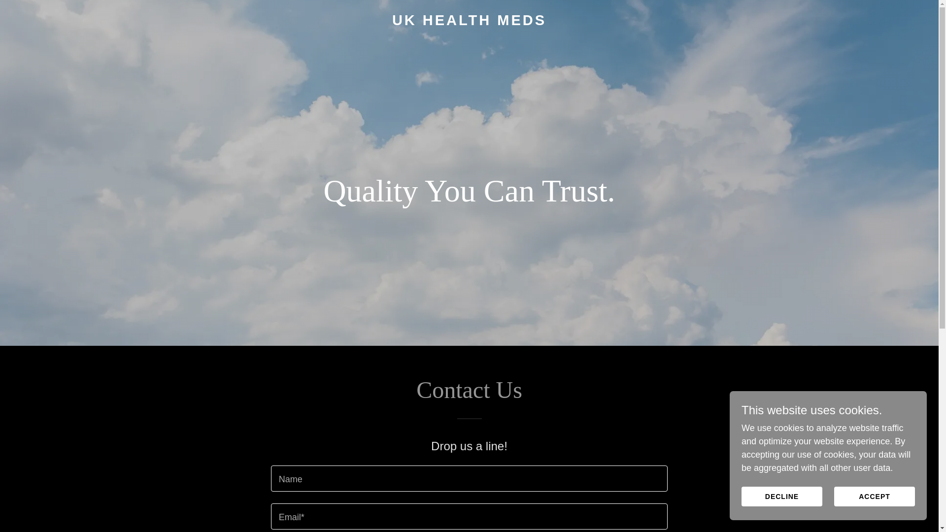 website screenshot of https://ukhealthmeds.co.uk/