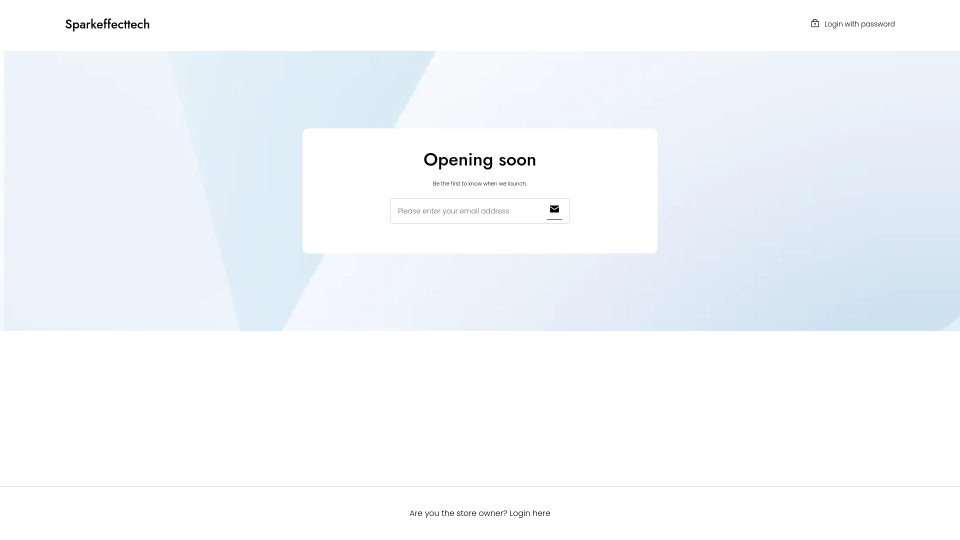 website screenshot of https://sparkeffecttech.com/