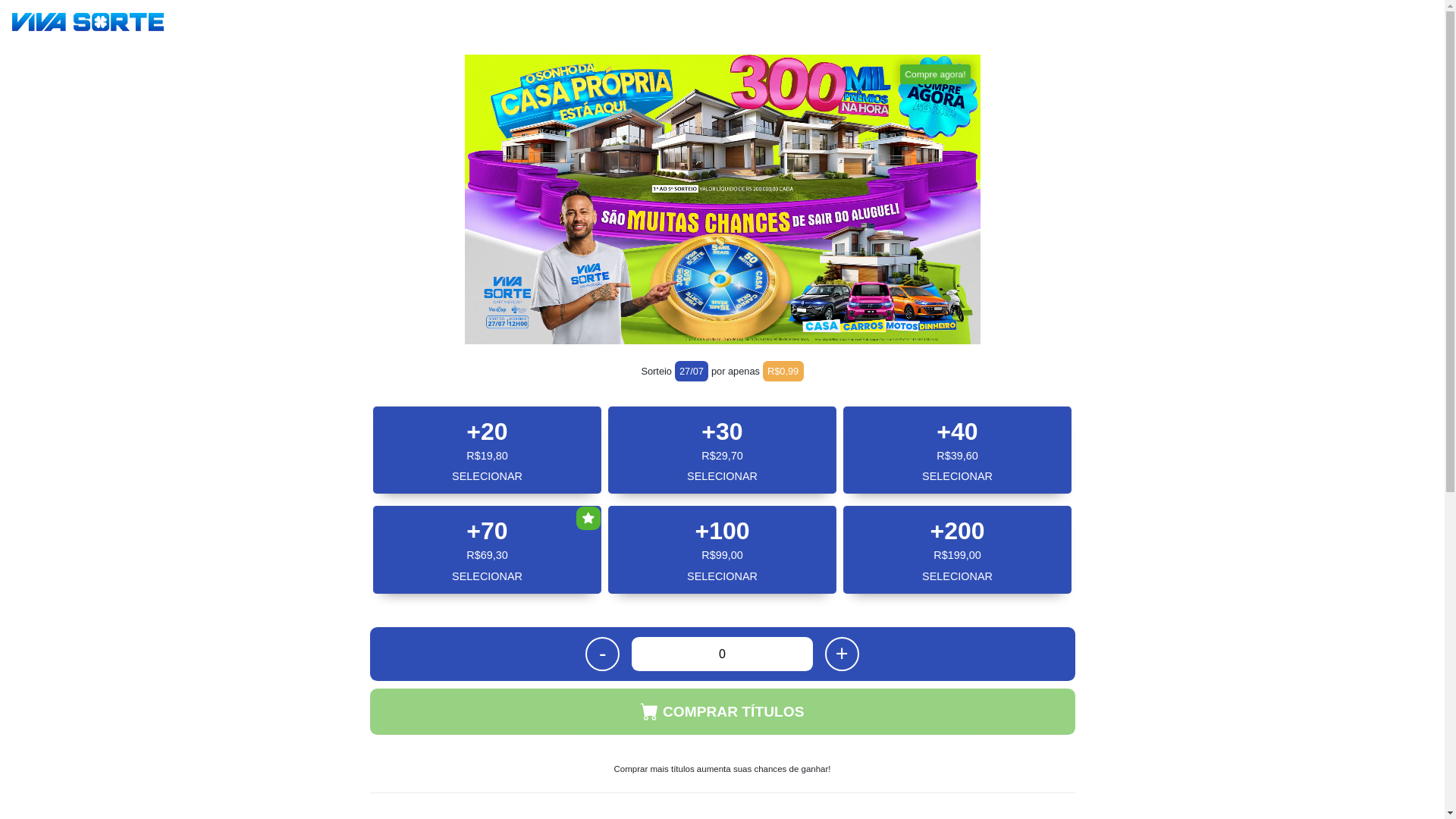 website screenshot of https://vidasorte.shop/