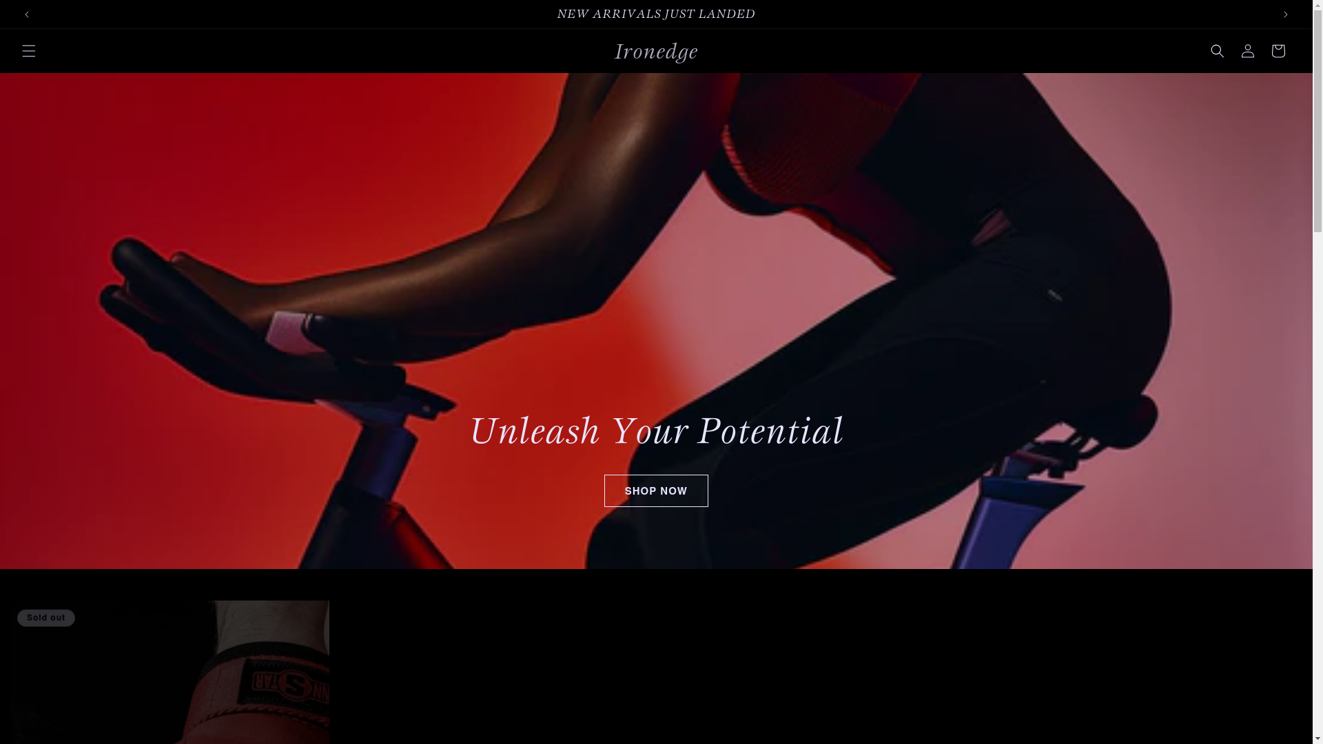 website screenshot of https://ironcrafts.store/