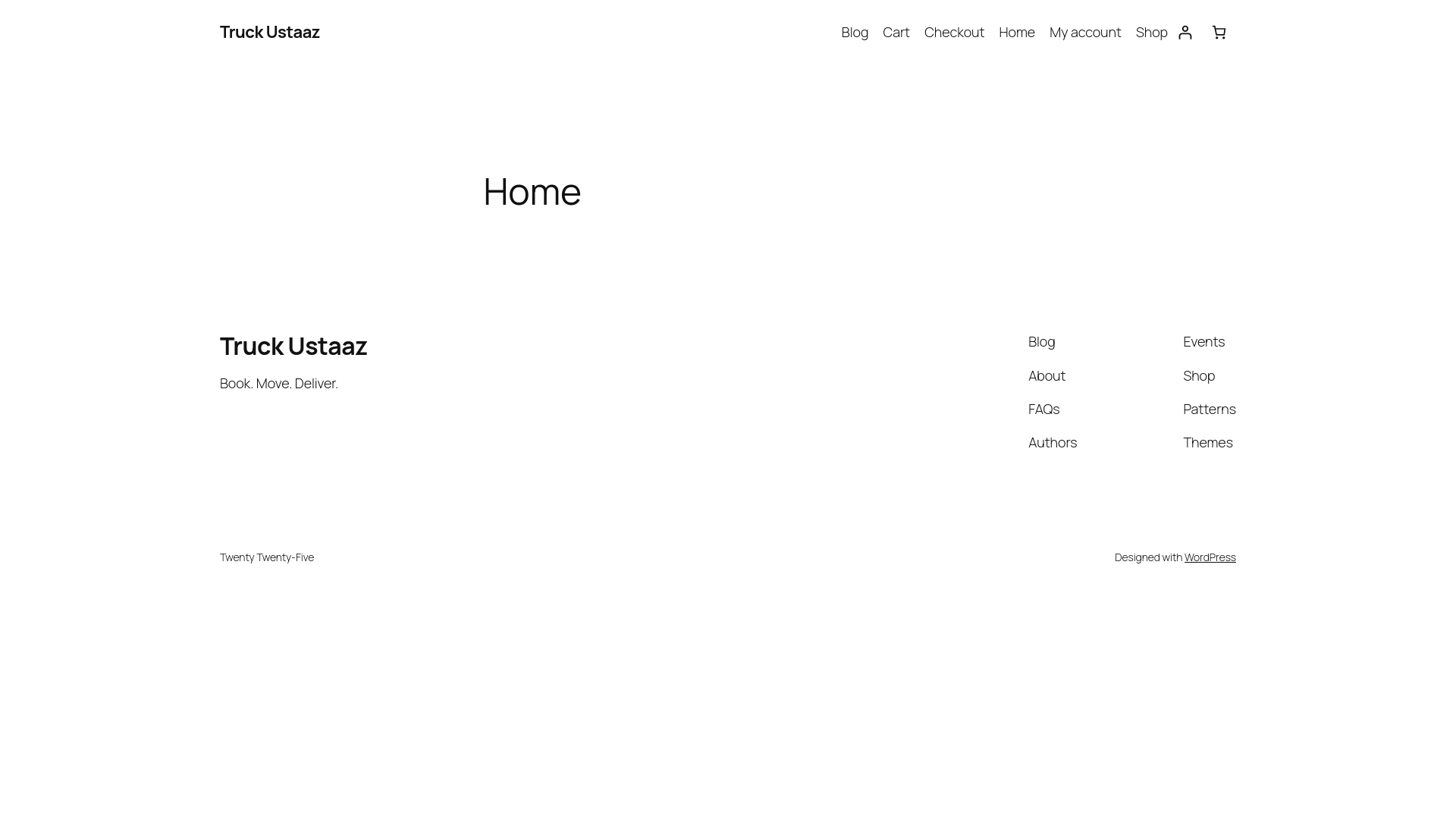 website screenshot of https://truckustaaz.com/