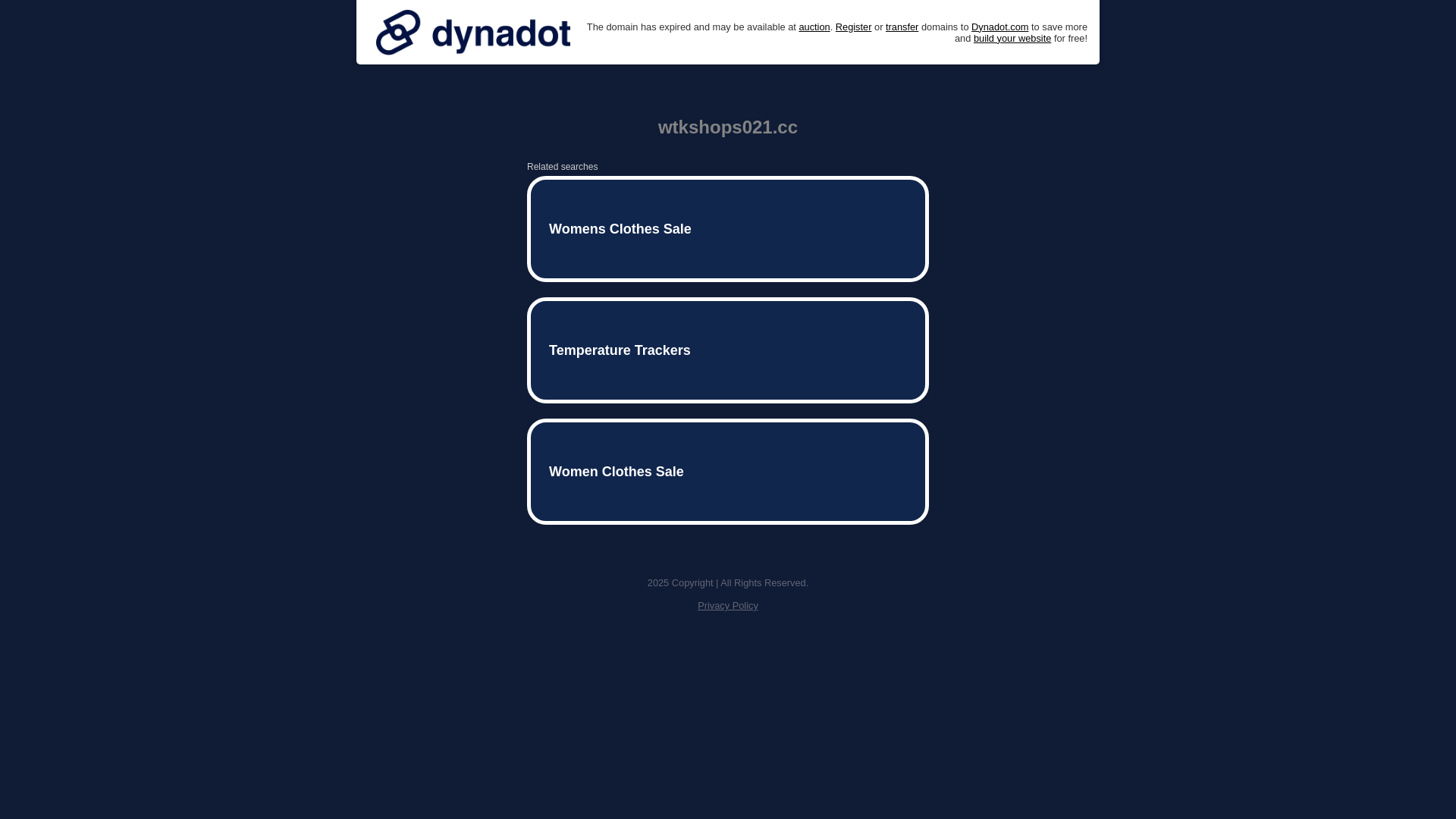 website screenshot of https://wtkshops021.cc/
