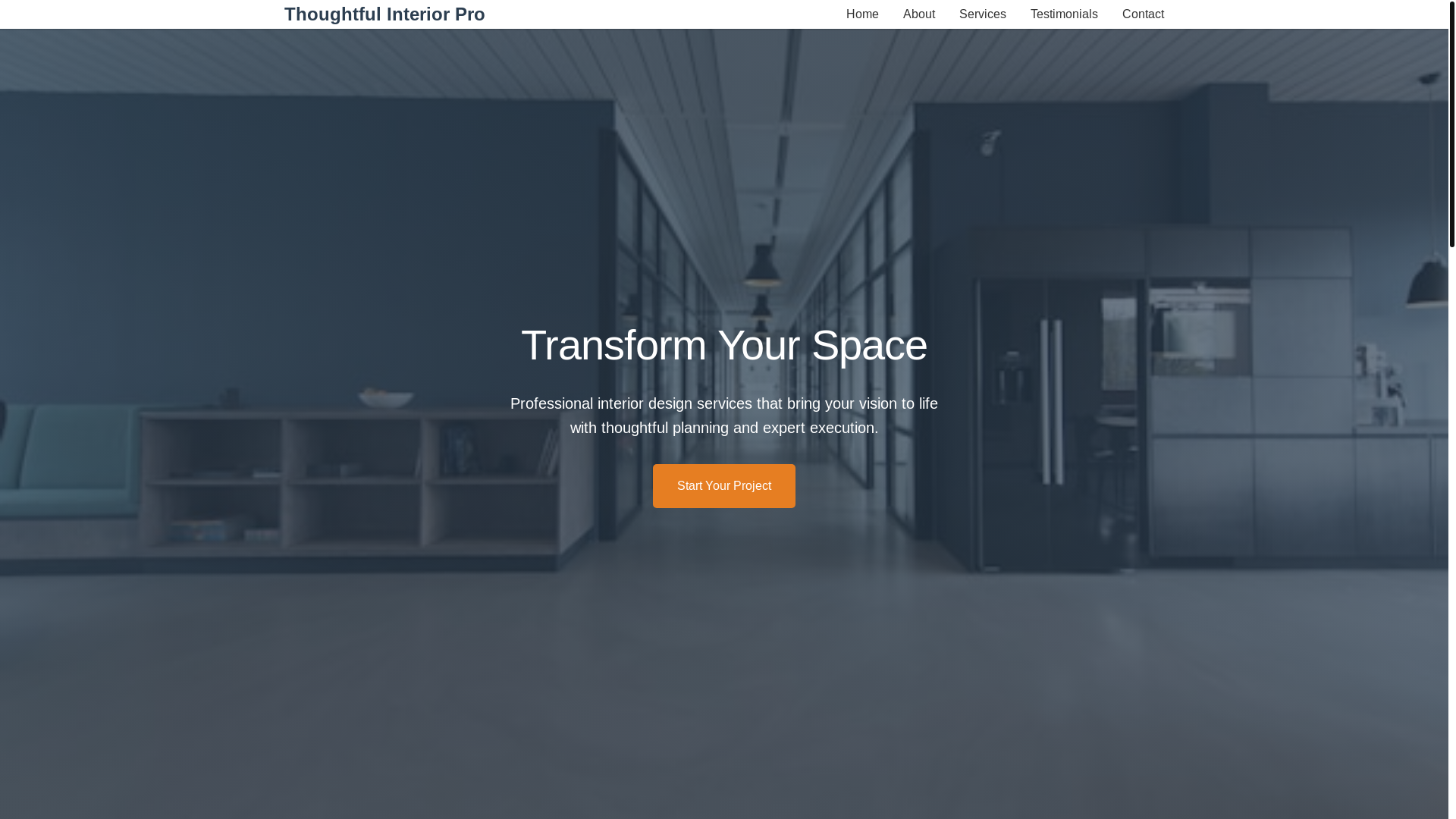 website screenshot of https://thoughtfulinteriorspro.shop/